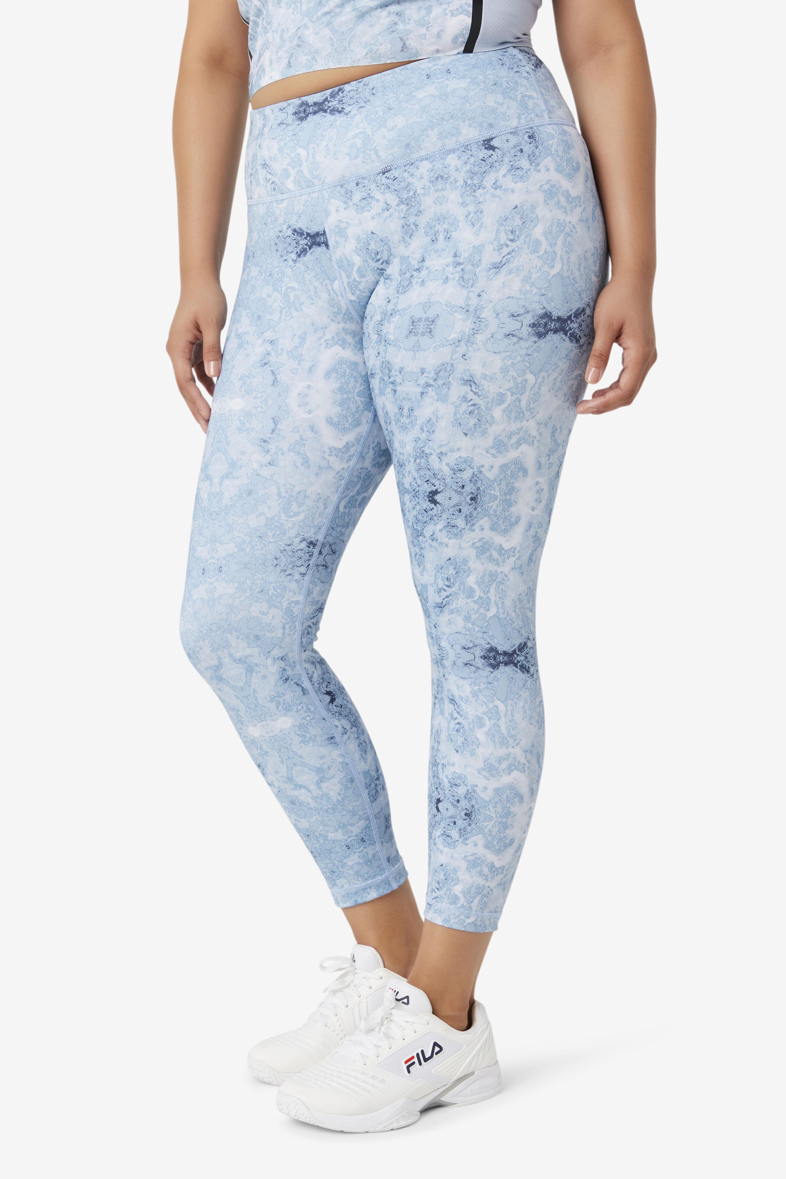 Fila Synthetic Forza Sleek 7/8 Leggings in Blue | Lyst