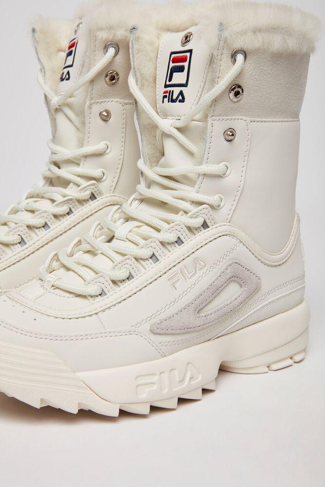 womens fila disruptor shearling athletic shoe