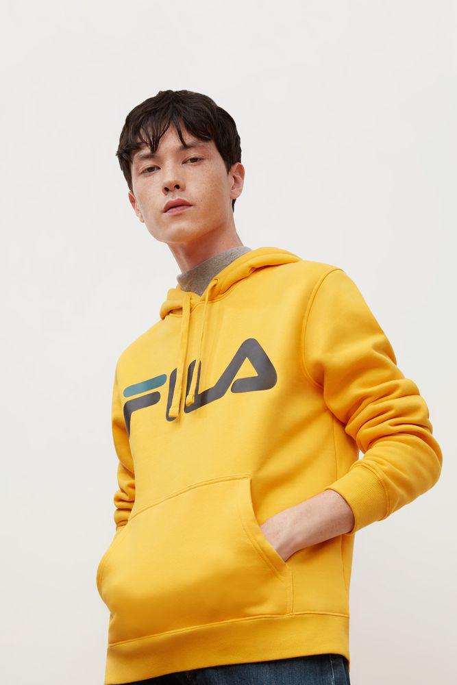 yellow hoodie fila