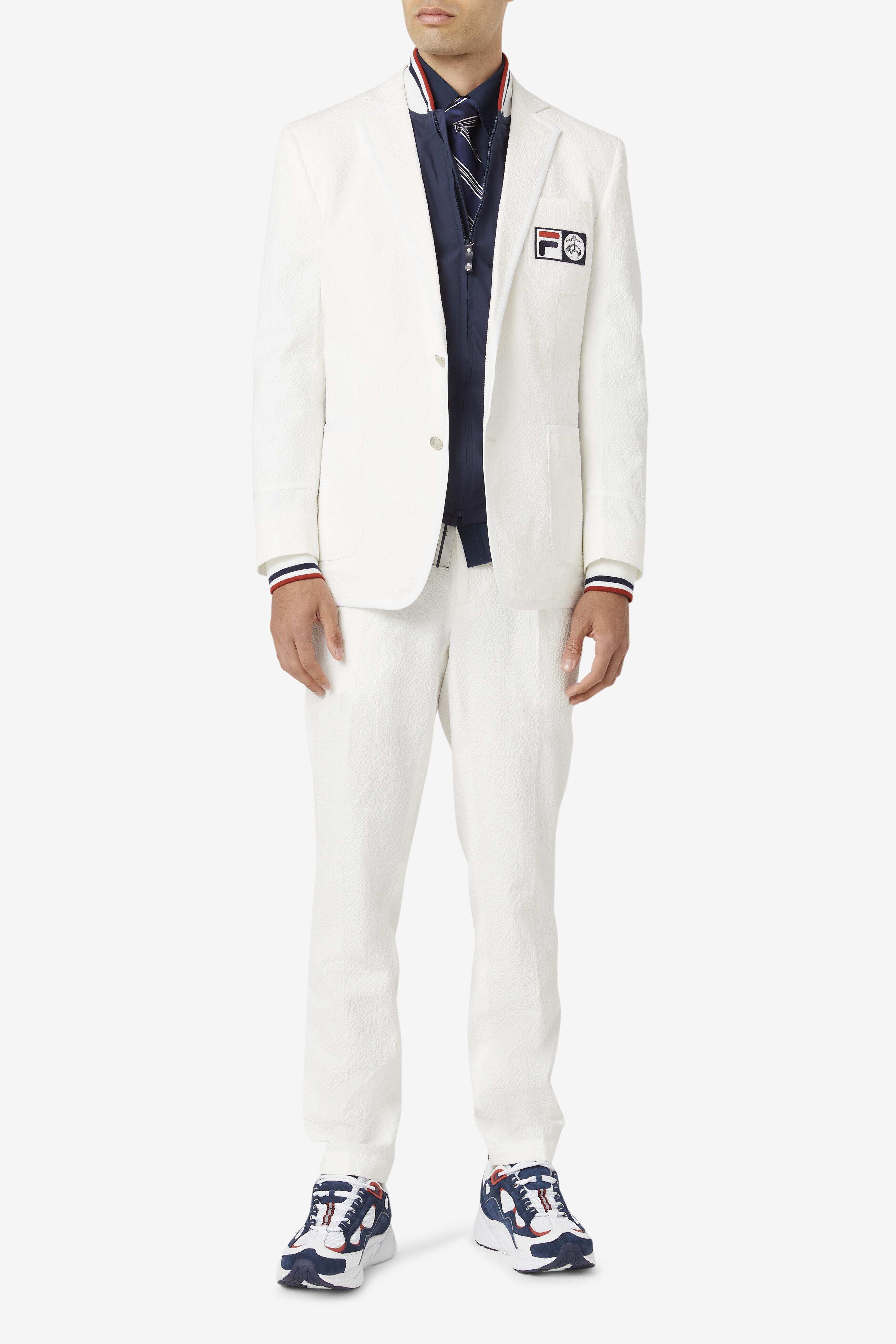 uhøjtidelig Paranafloden ikke noget Fila Brooks Brothers X Regent Fit Championship Seersucker Trouser in White  | Lyst