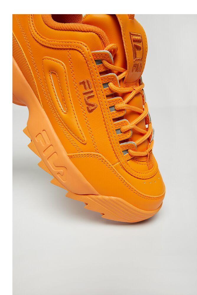 neon orange fila shoes
