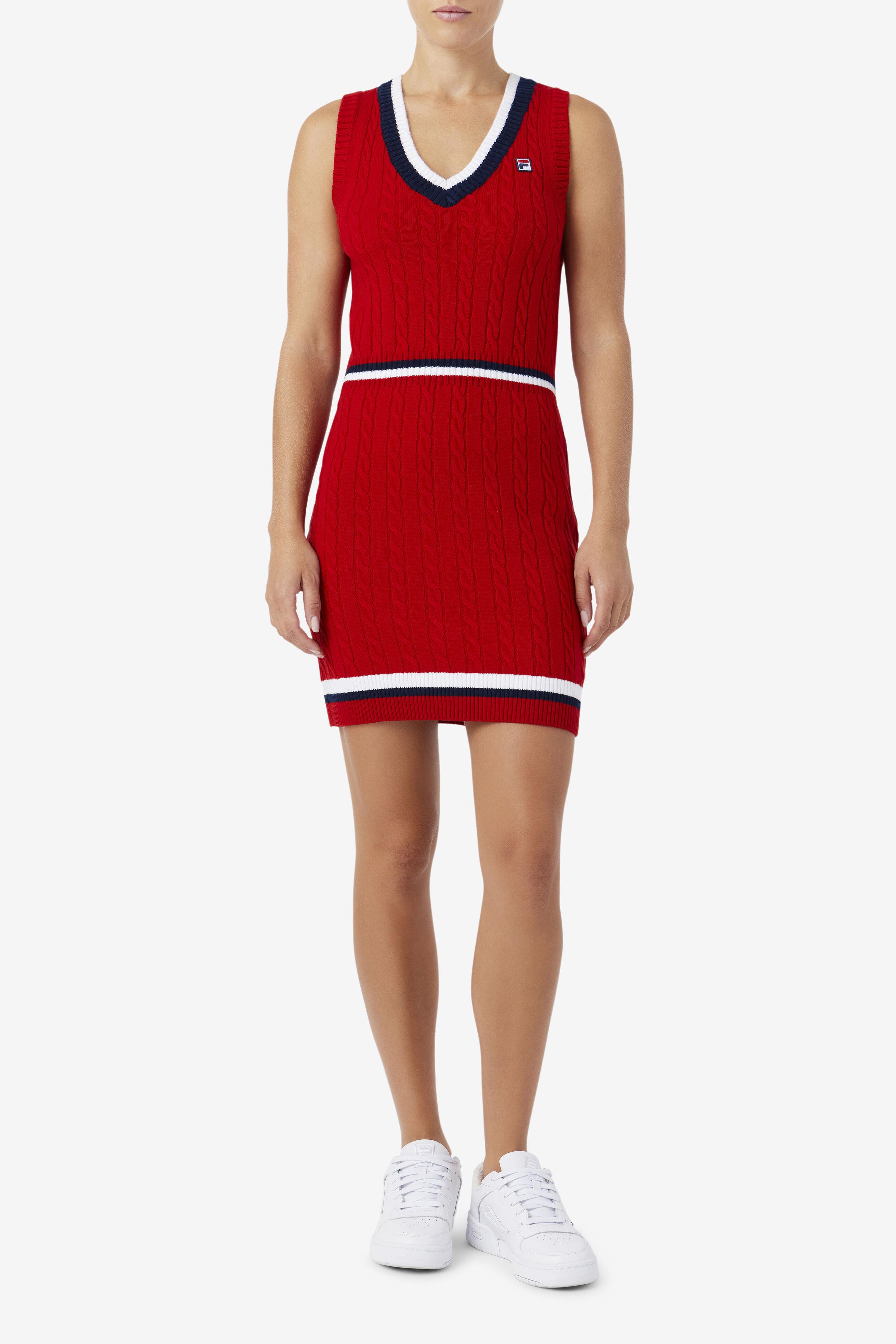 Fila Darian Sweater Knit Dress in Red | Lyst