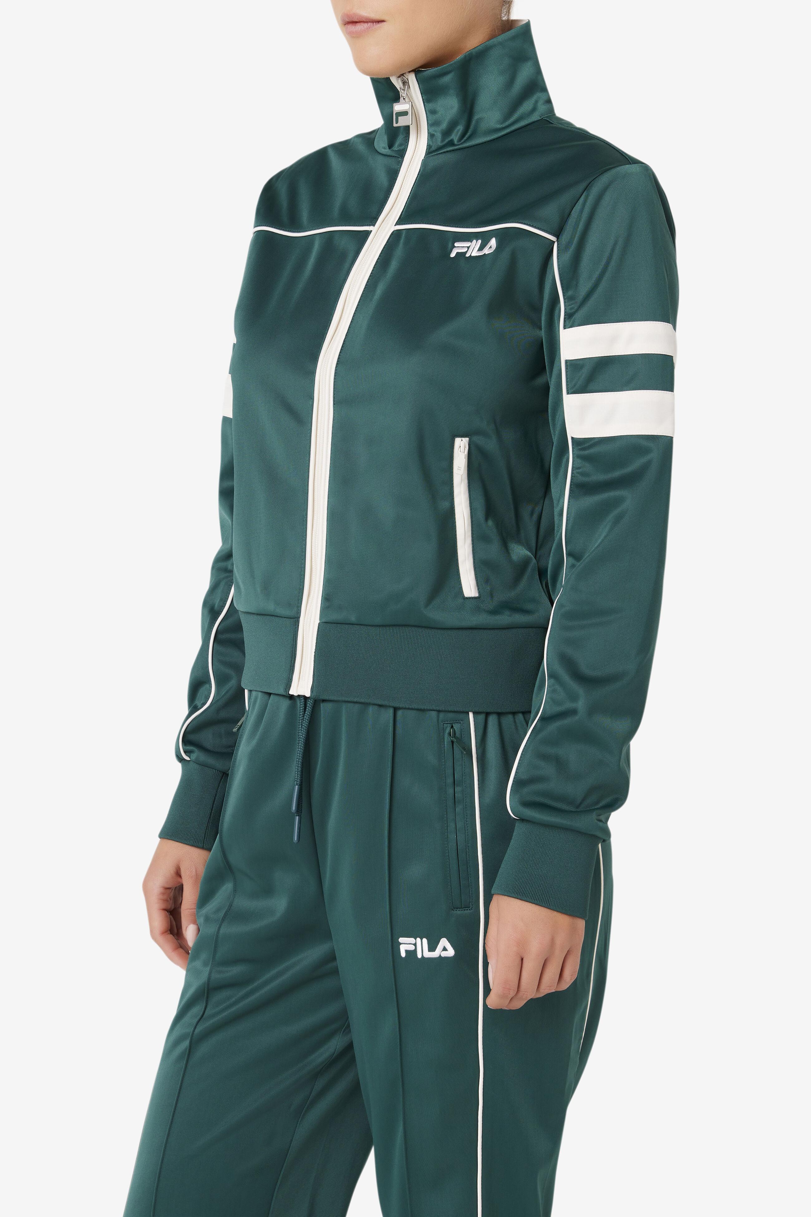 Fila Pippa Track Jacket in Green | Lyst