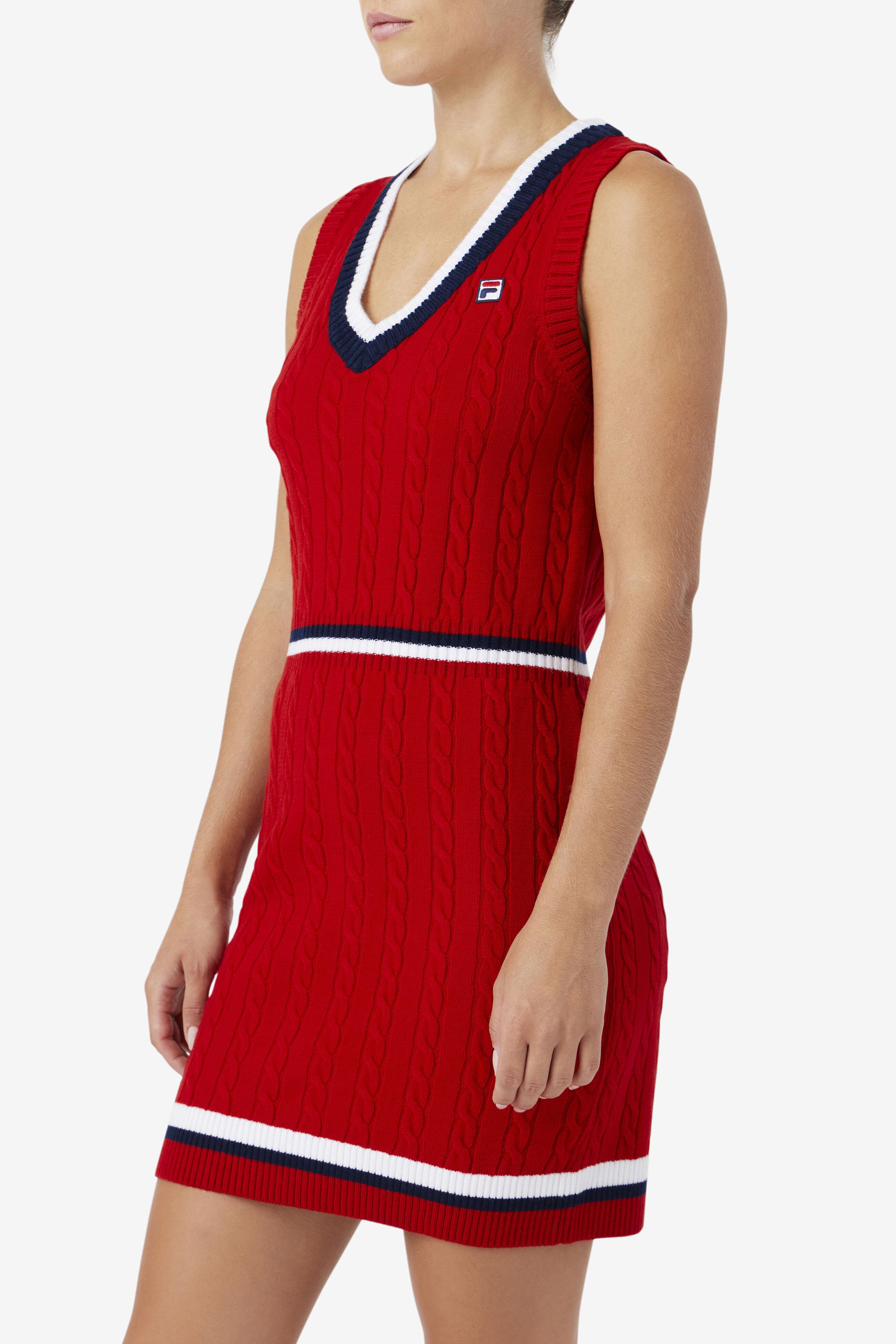 Fila Darian Sweater Dress in Red | Lyst