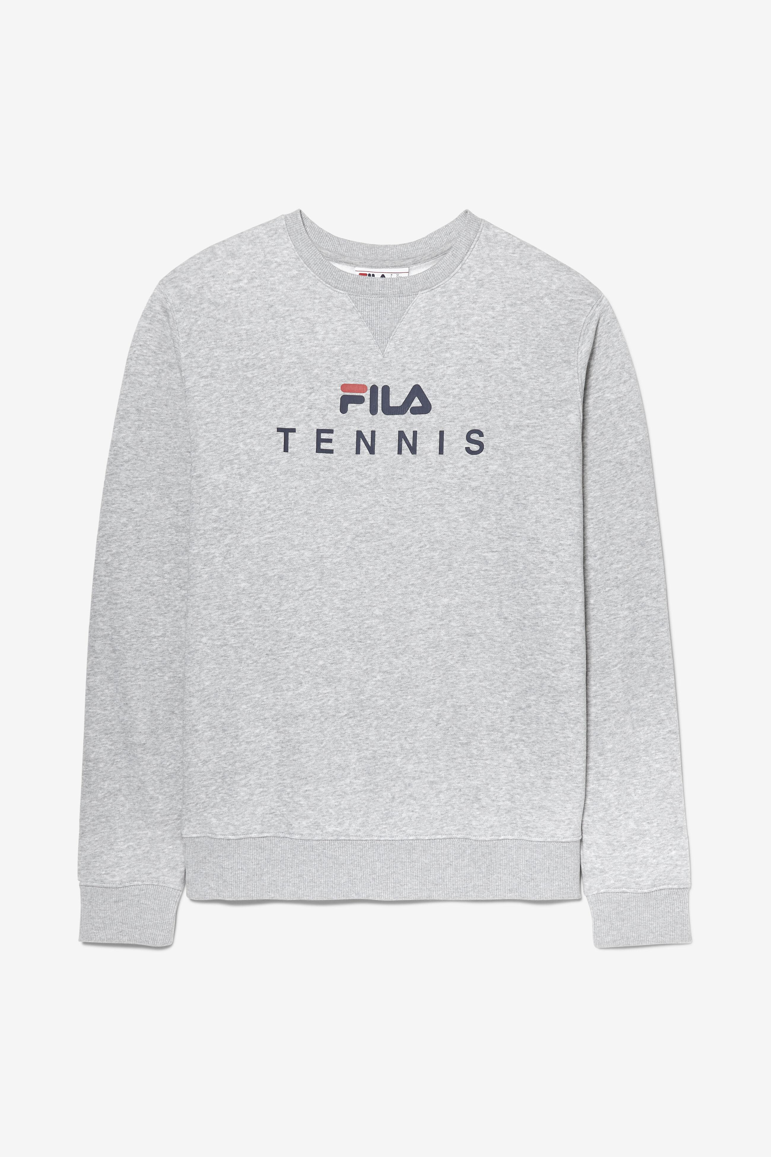 Fila Unisex Tennis Crewneck Sweatshirt in Gray | Lyst