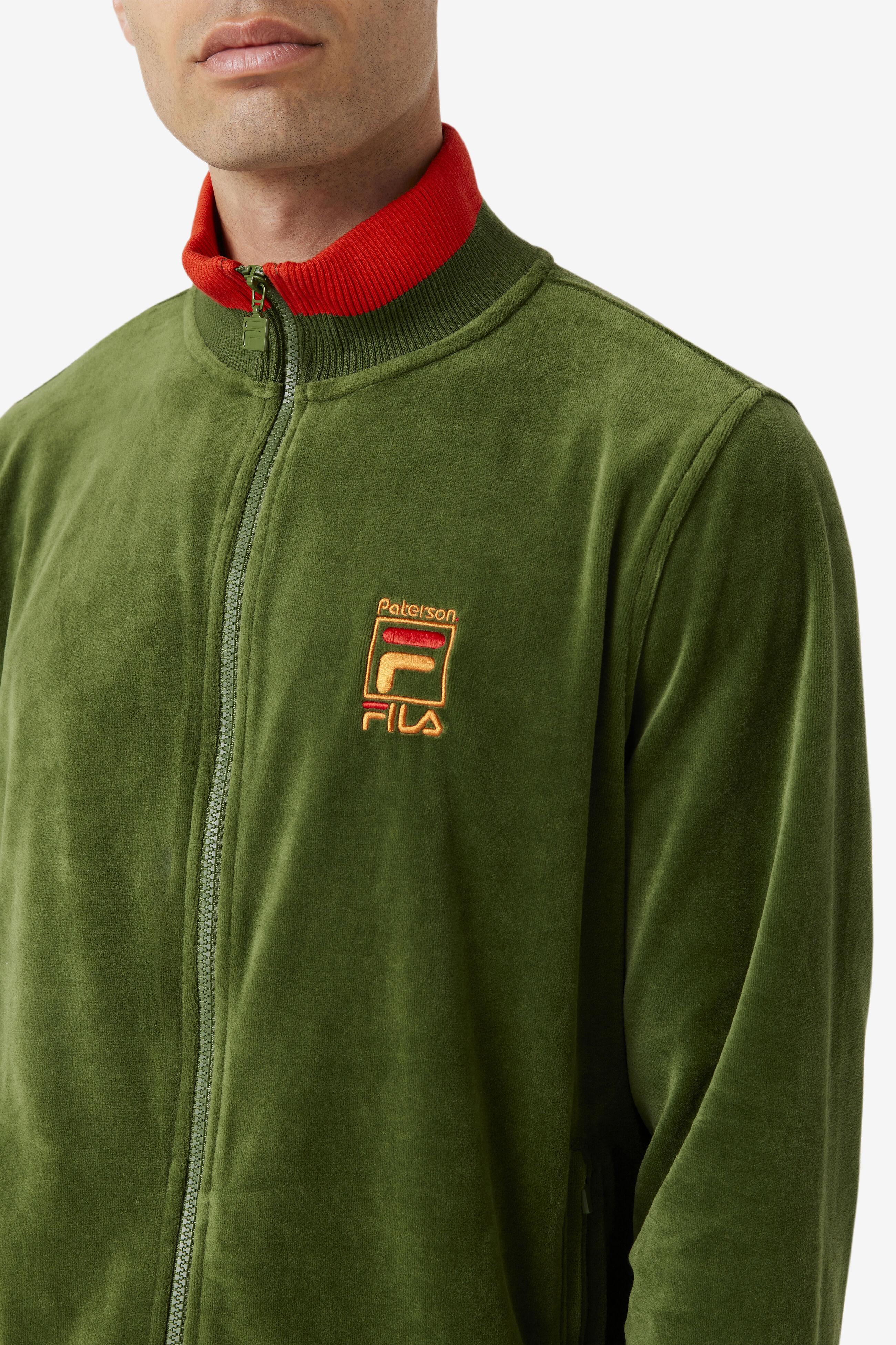 Fila X Paterson Velour Jacket in Green for Men | Lyst