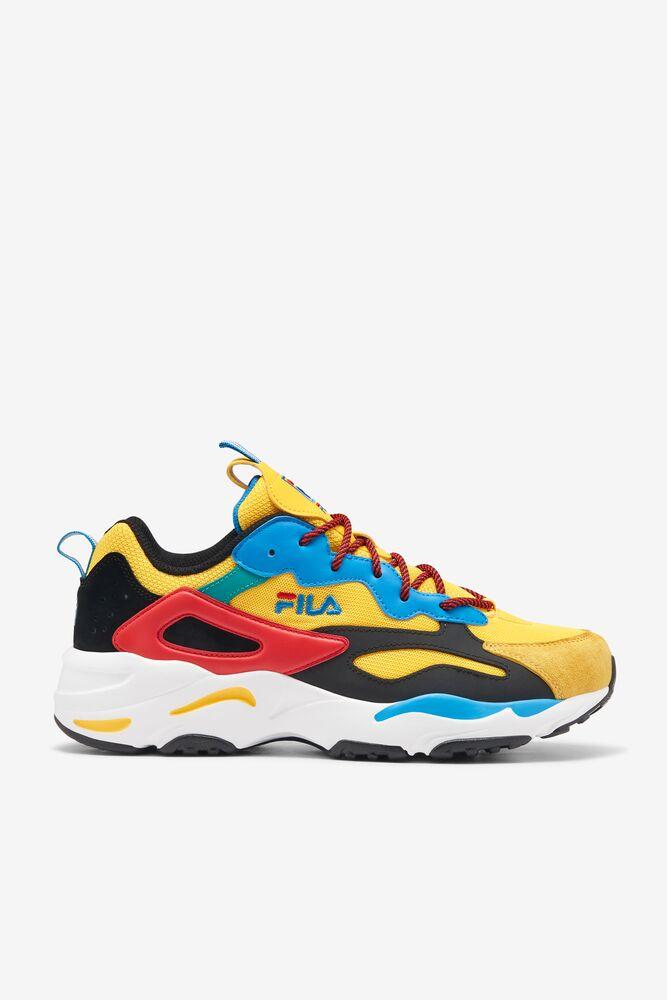 fila ray yellow and blue