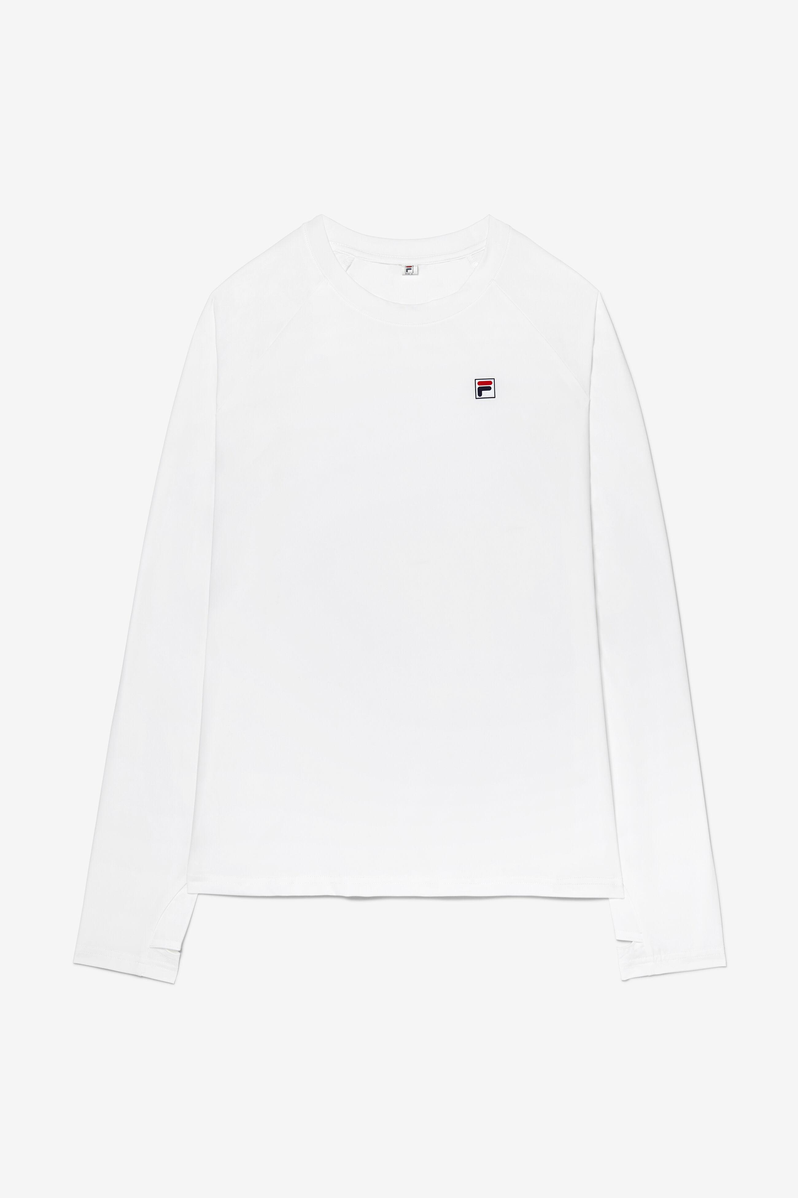 White fila long on sale sleeve