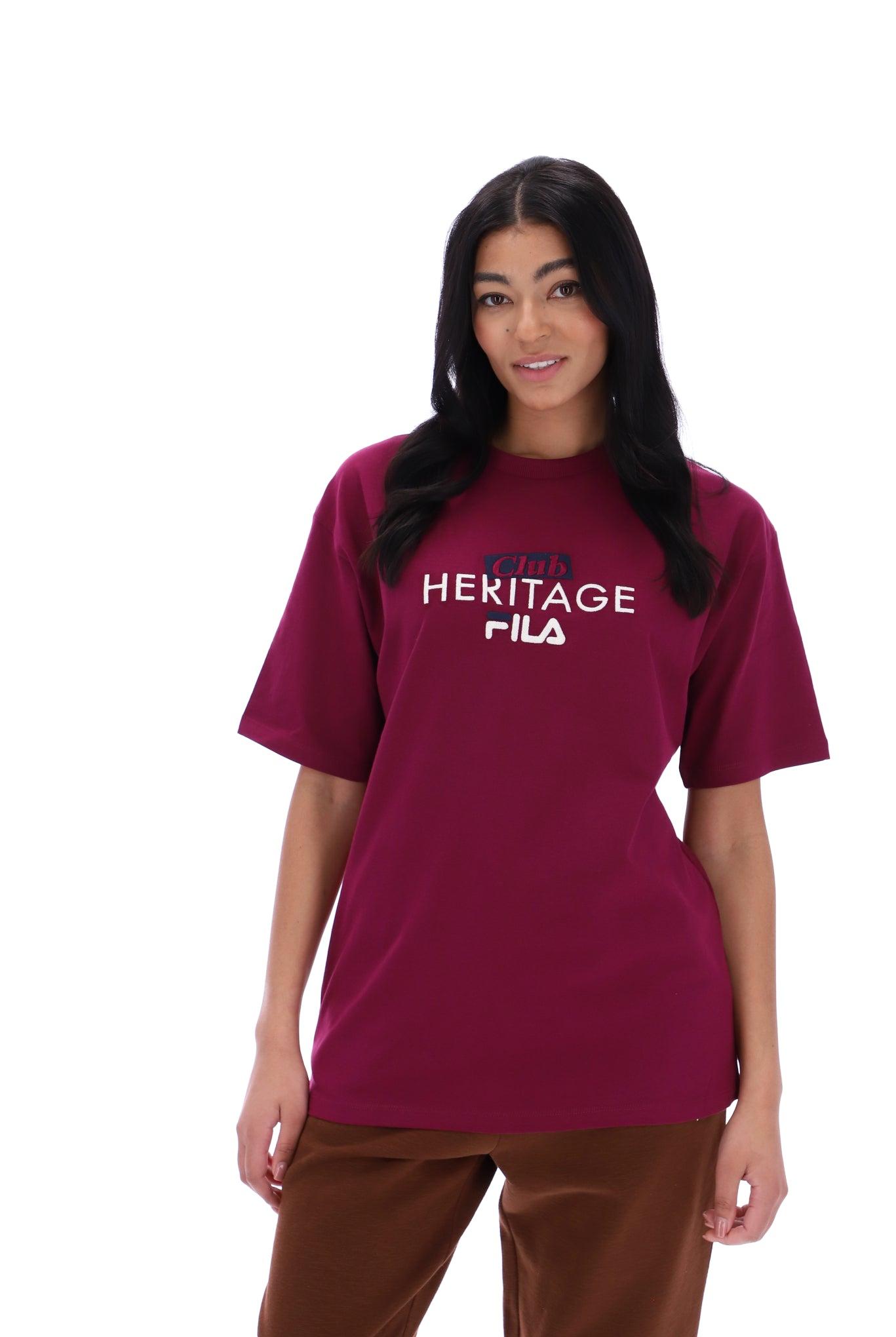 Red fila 2024 t shirt women's