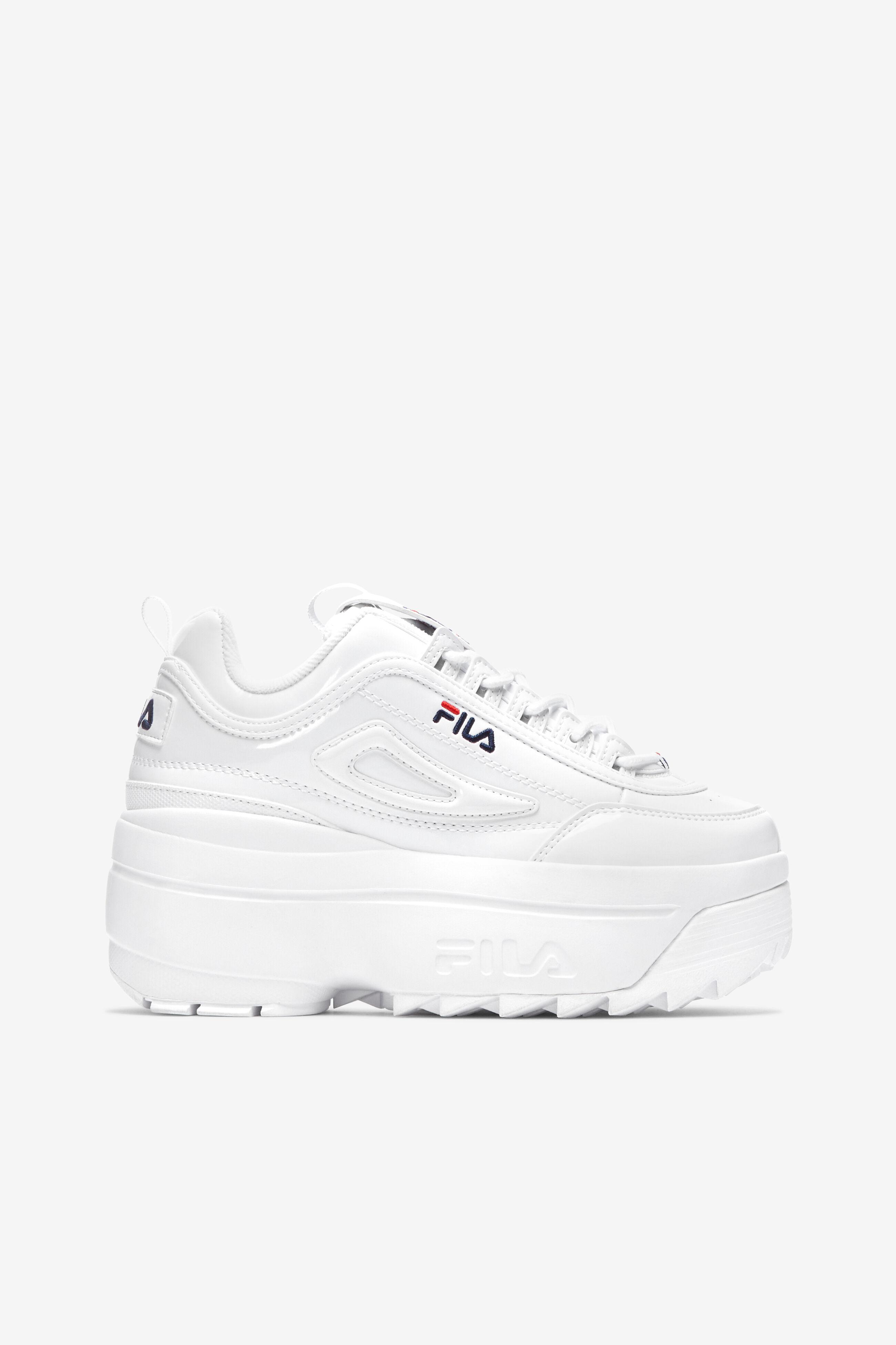 Fila Leather Disruptor 2 Wedge Patent in White | Lyst