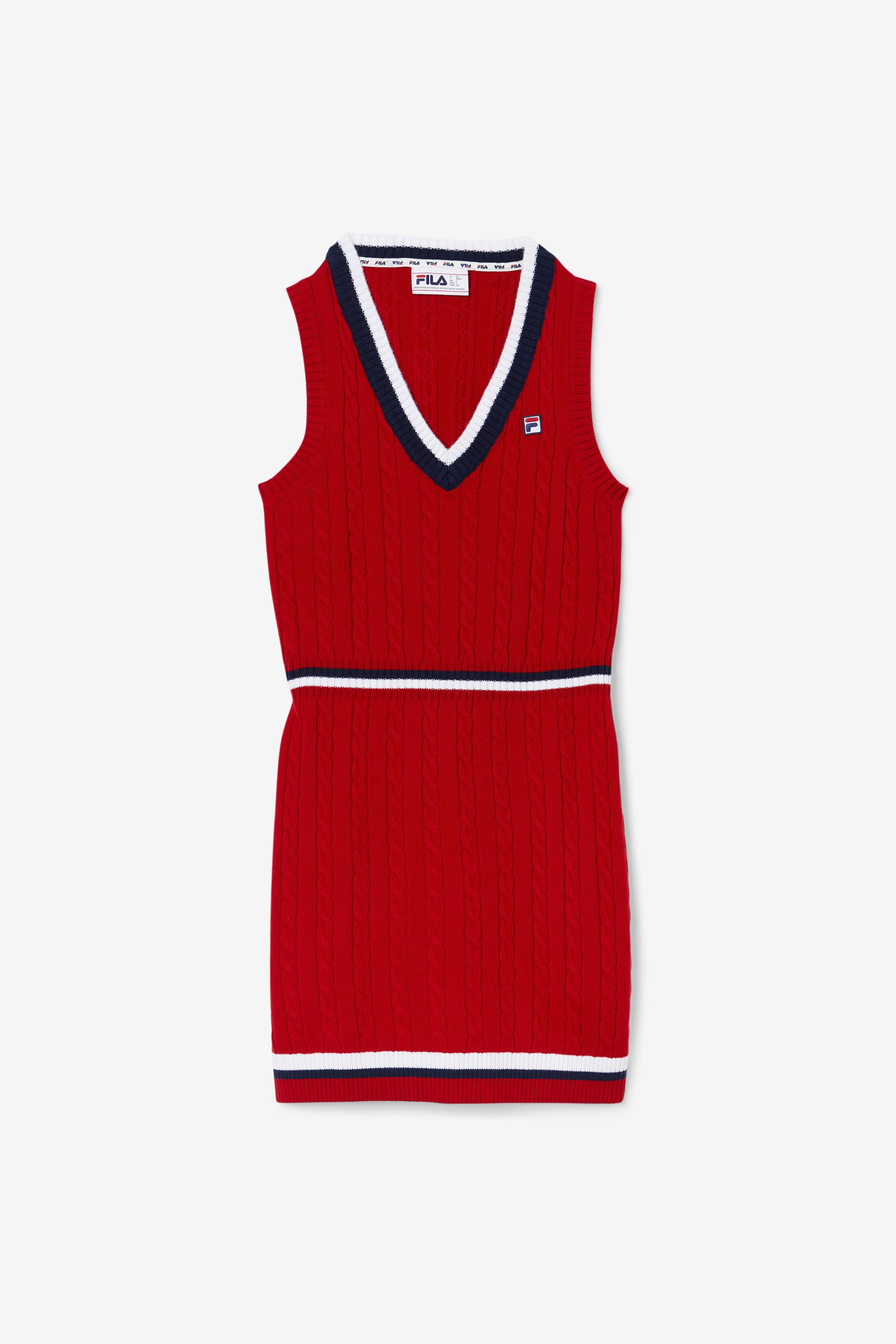Fila Darian Sweater Knit Dress in Red | Lyst