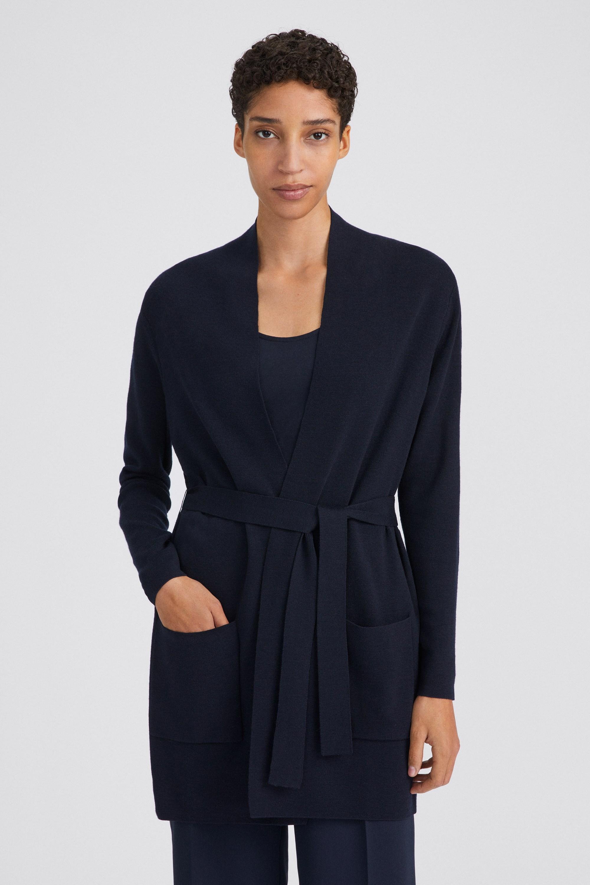 filippa k belted mid cardigan