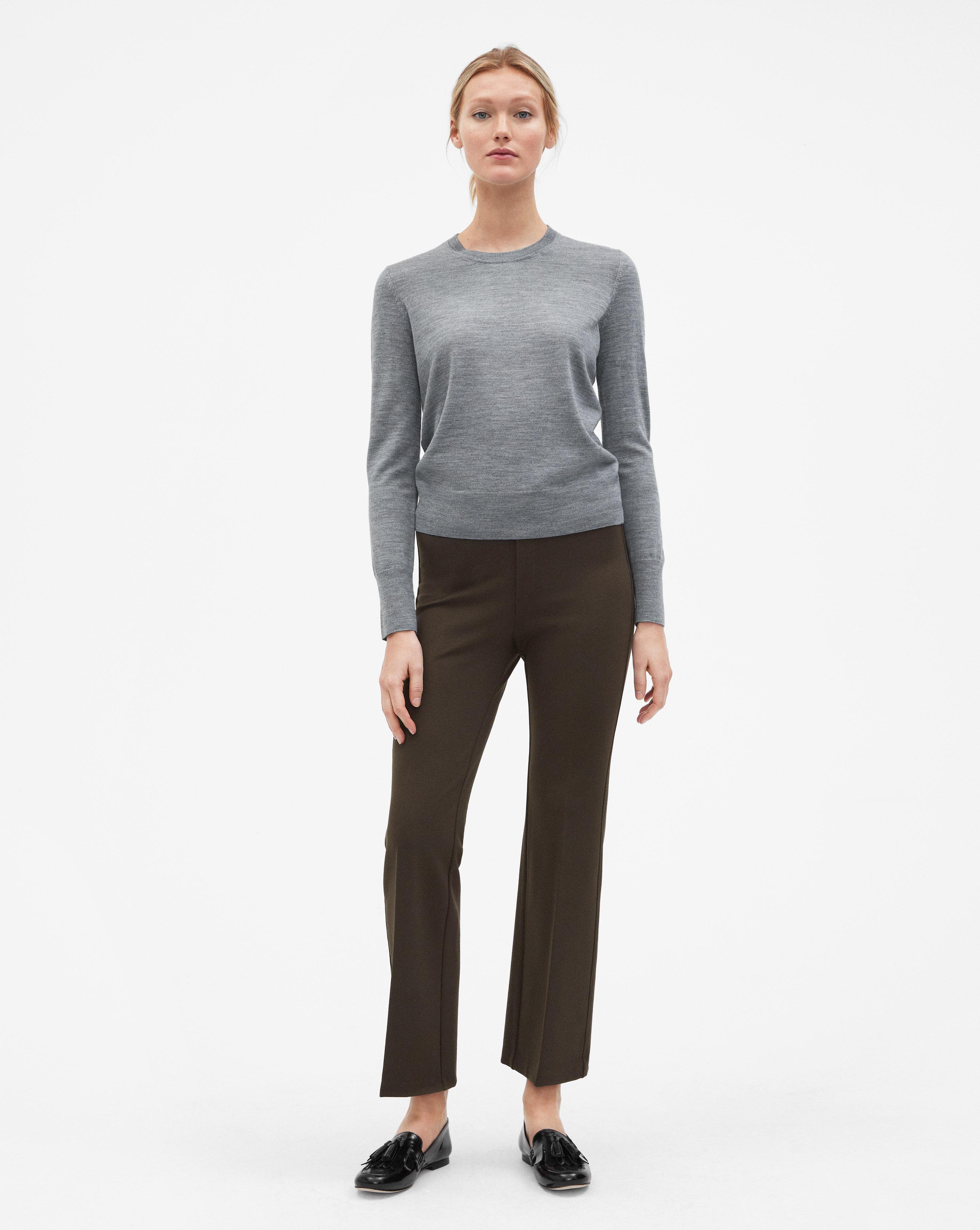 Poe Cropped Jersey Pant Dark Olive 