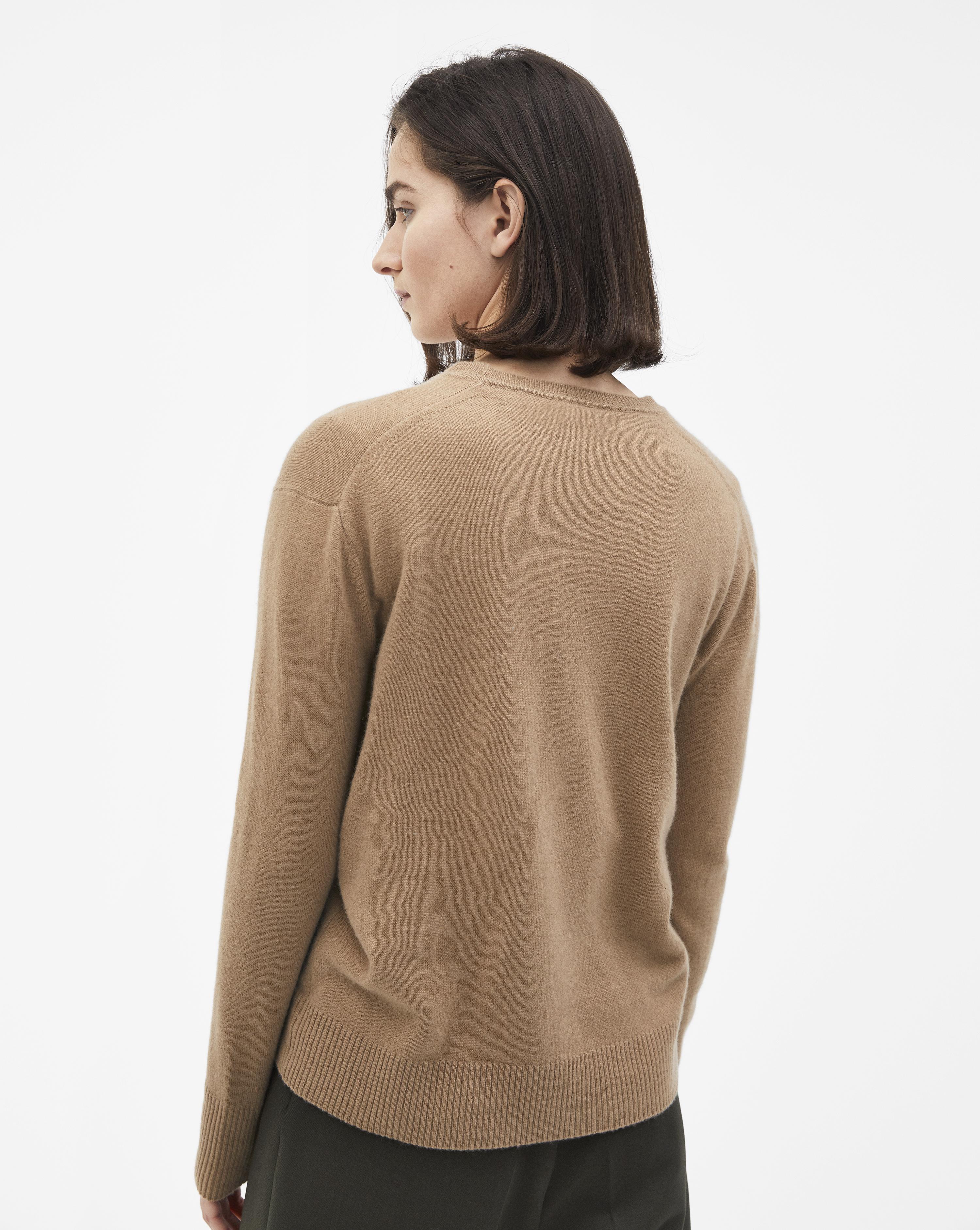 Filippa K Cashmere R-neck Sweater Camel in Natural - Lyst