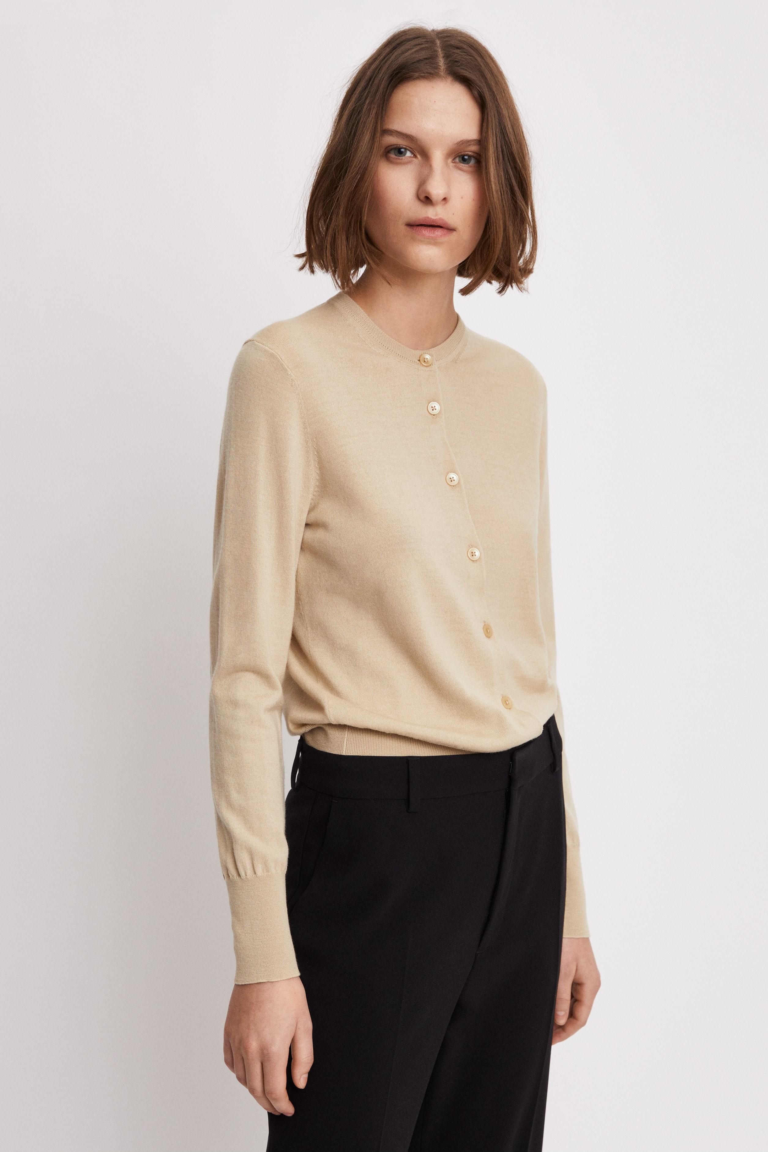 filippa k merino short cardigan