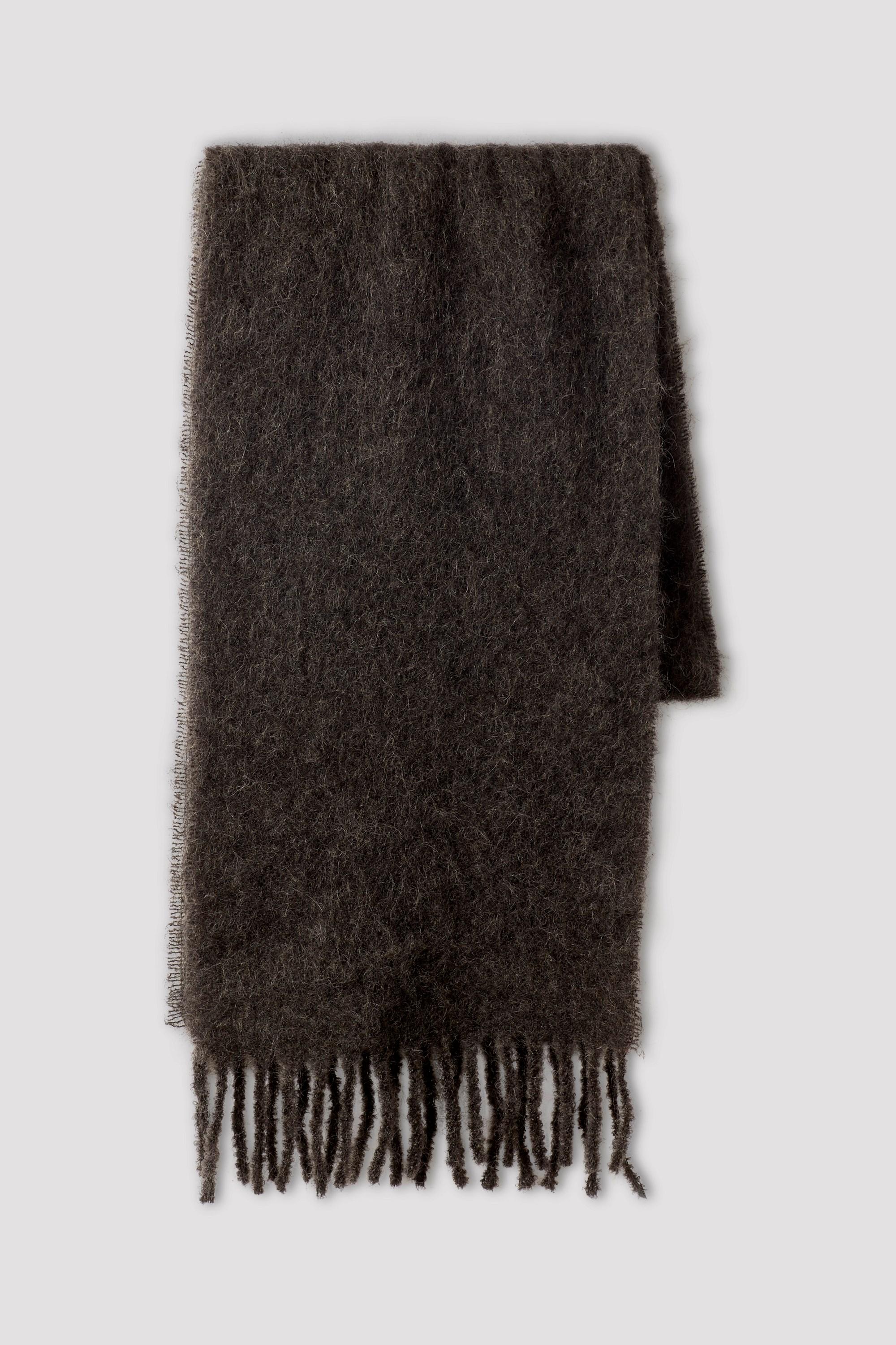 Filippa K Slim Chunky Wool Scarf in Charcoal Melange (Gray) - Lyst