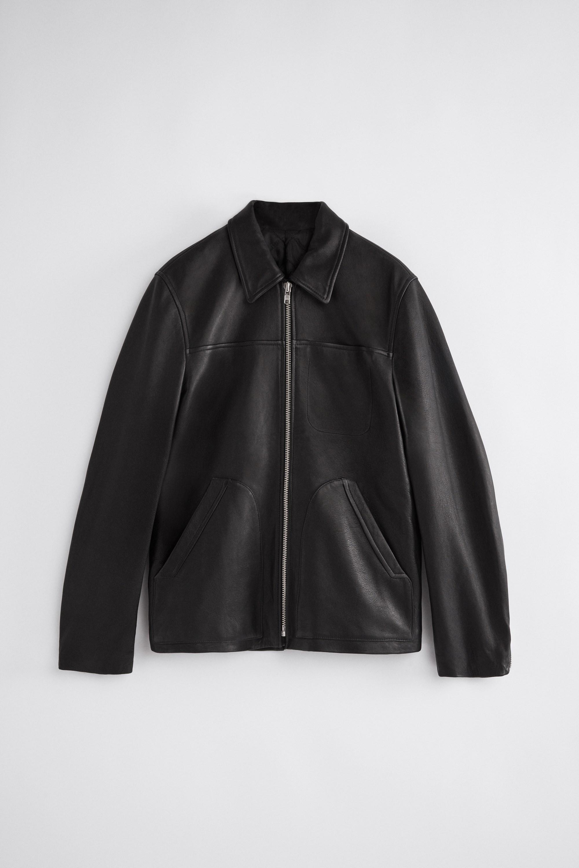 Filippa K Ames Leather Jacket in Black for Men | Lyst UK