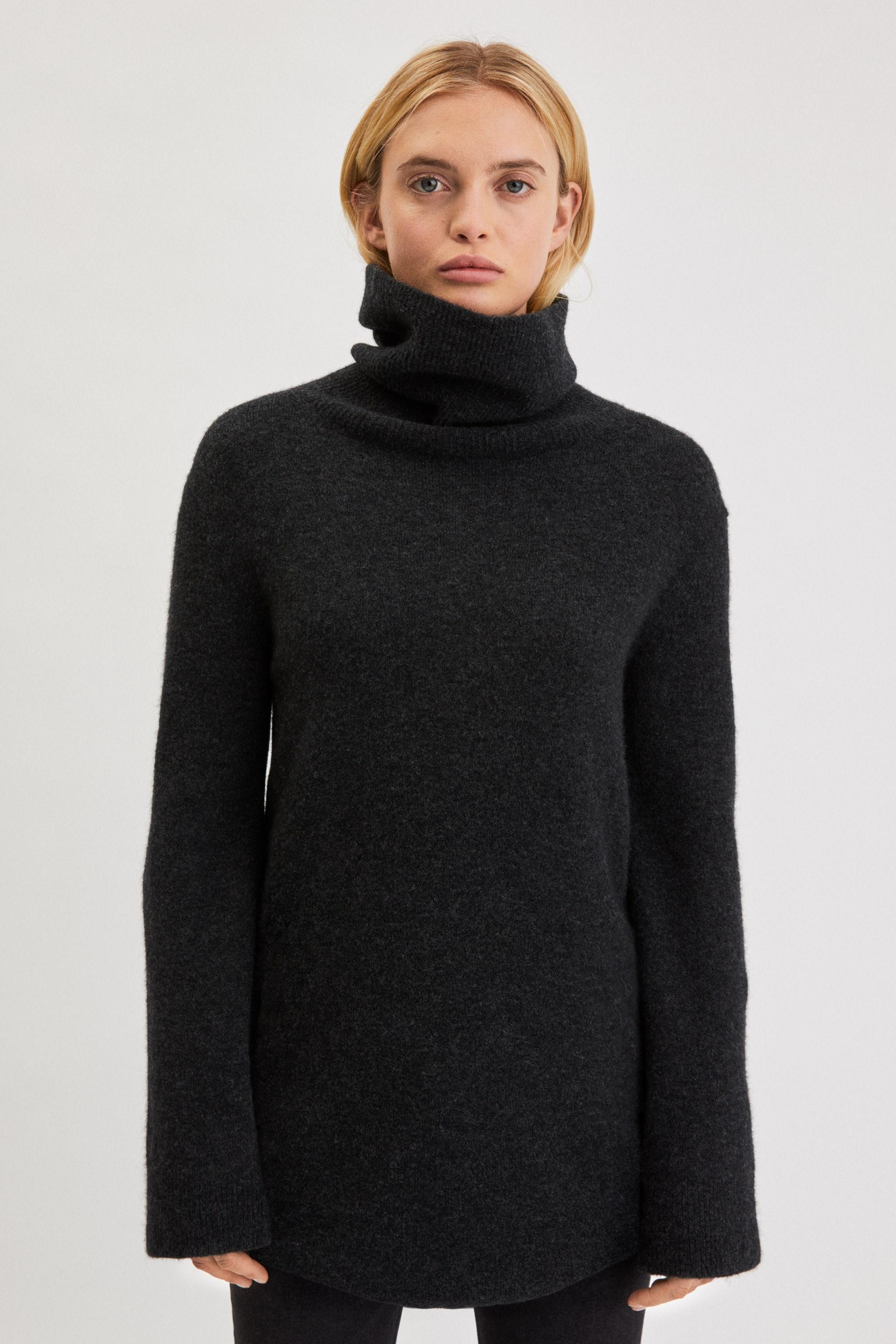 filippa k willow sweater grey beige