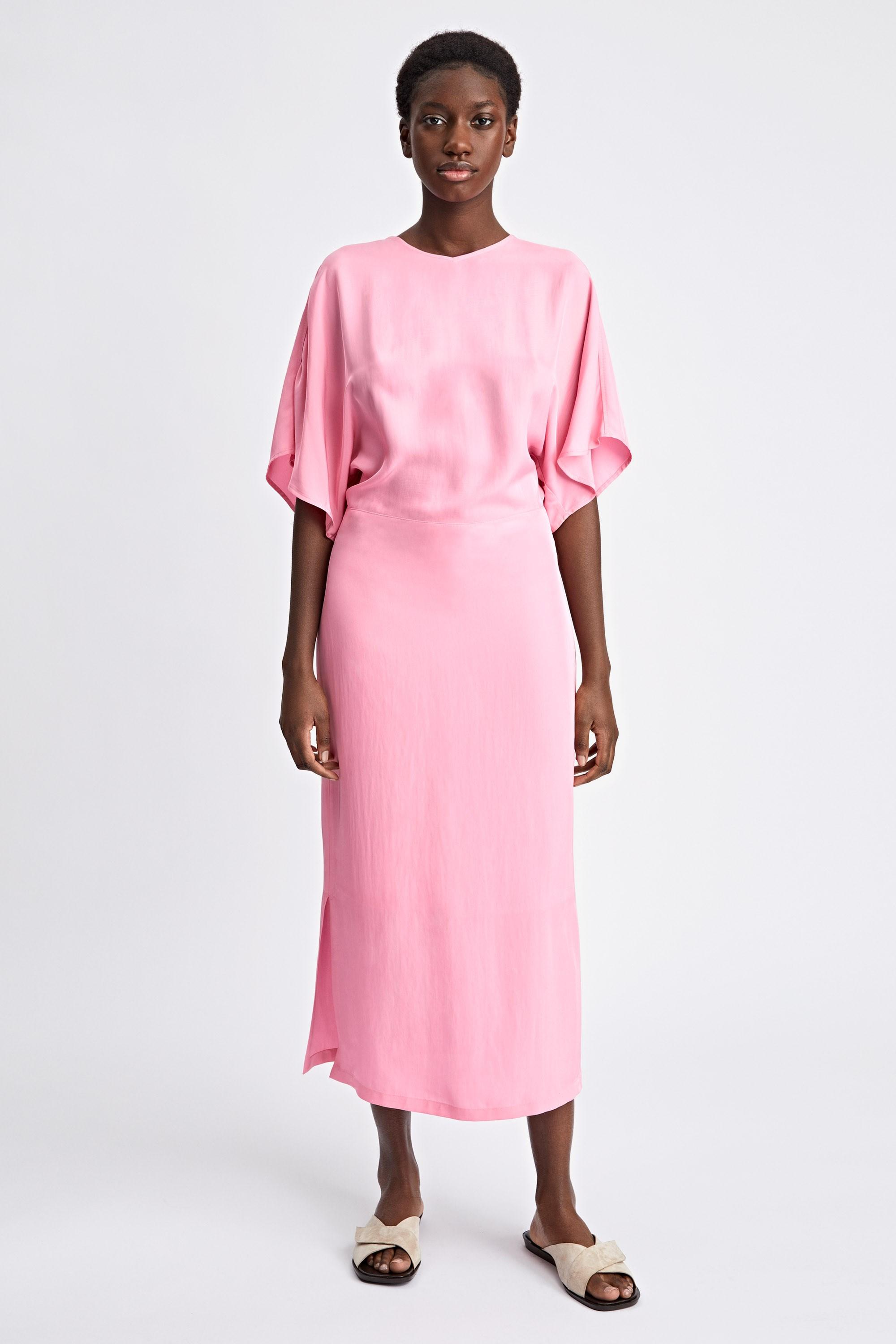 Filippa K Kimono Sleeve Dress in Pink | Lyst UK