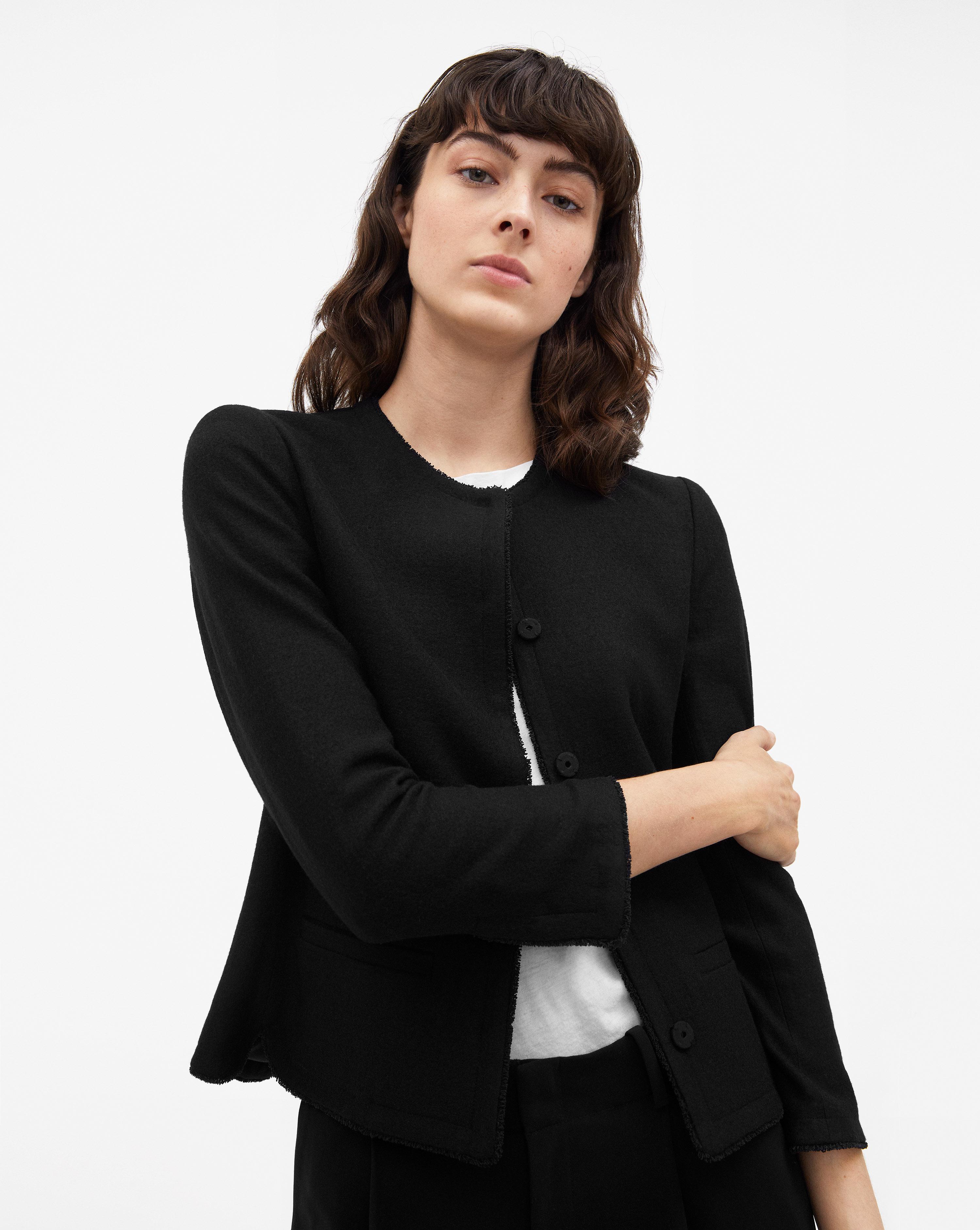 Filippa K Feminine Boiled Wool Jacket Black - Lyst