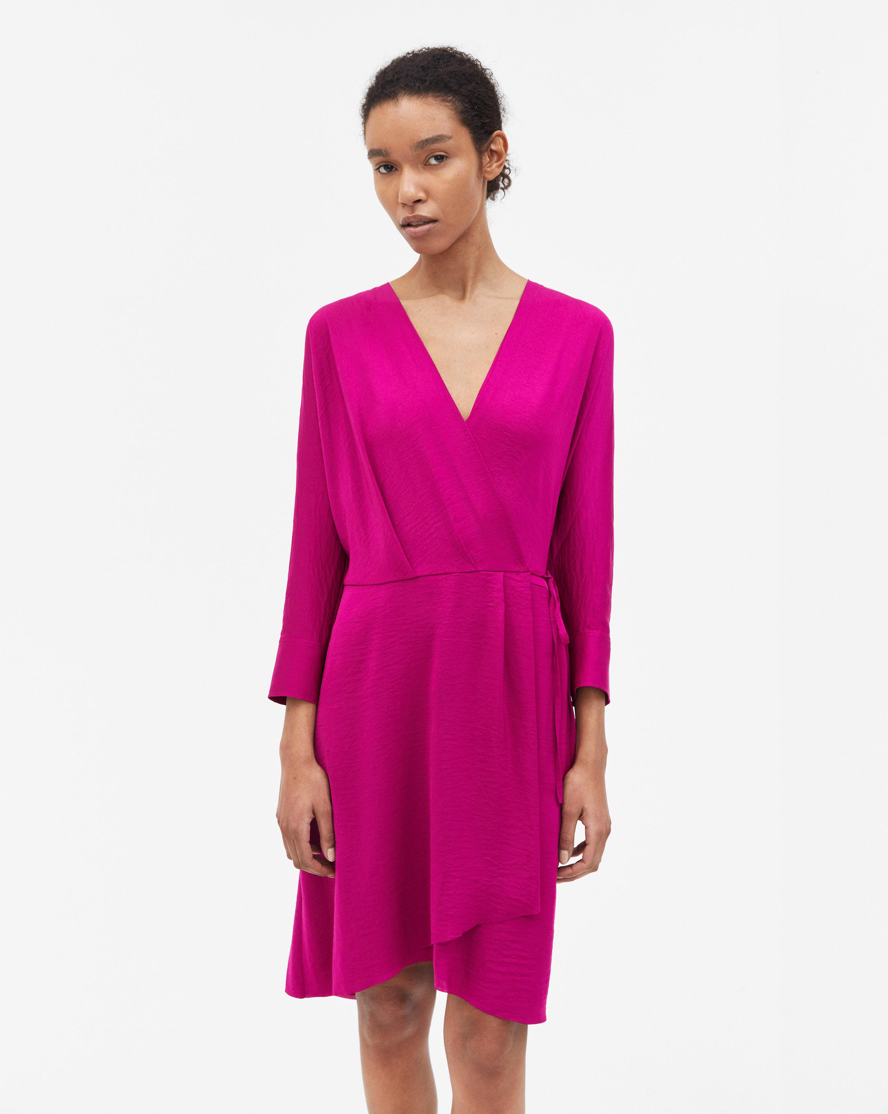 slinky wrap dress