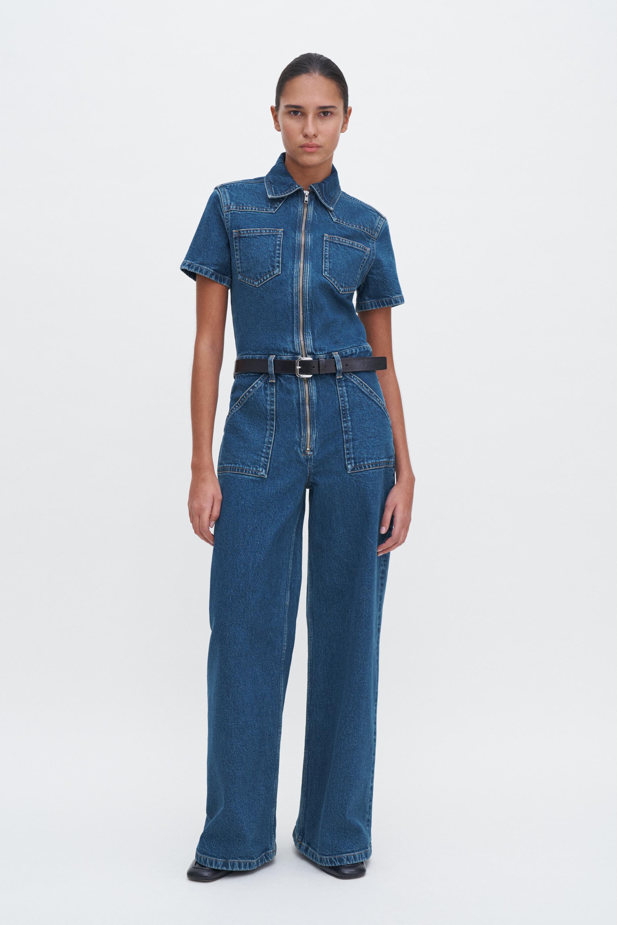 Filippa K Denim Jumpsuit in Blue | Lyst