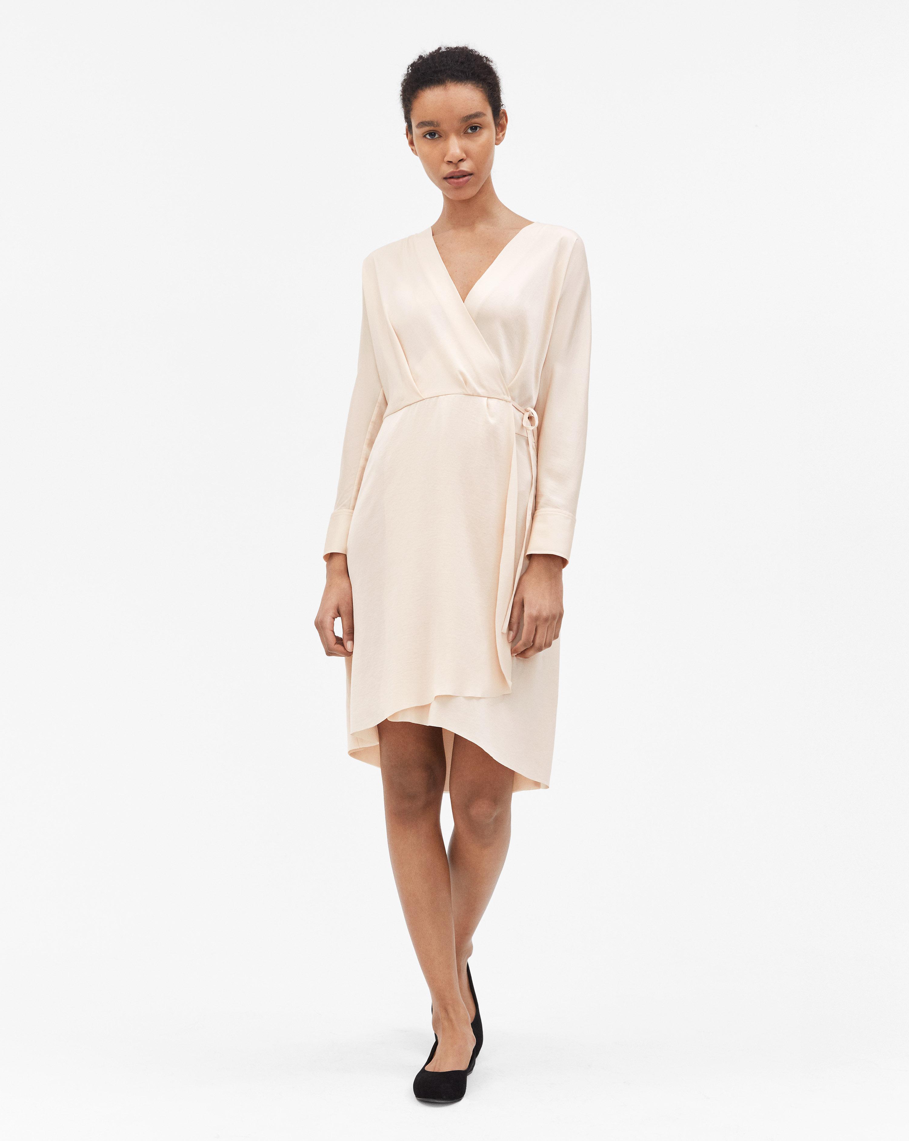 slinky wrap dress