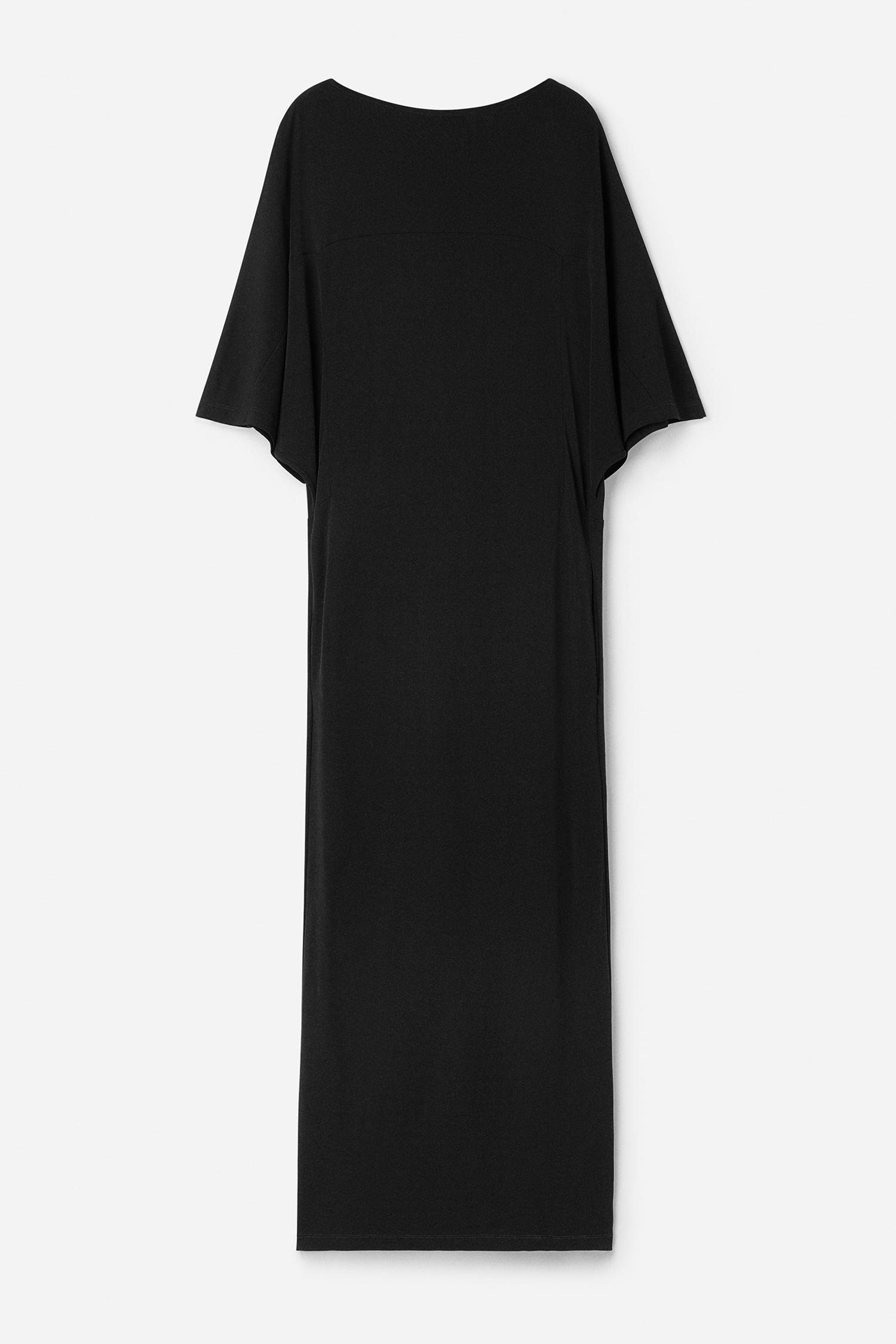 Filippa K Crepe Jersey Batwing Dress in Black | Lyst