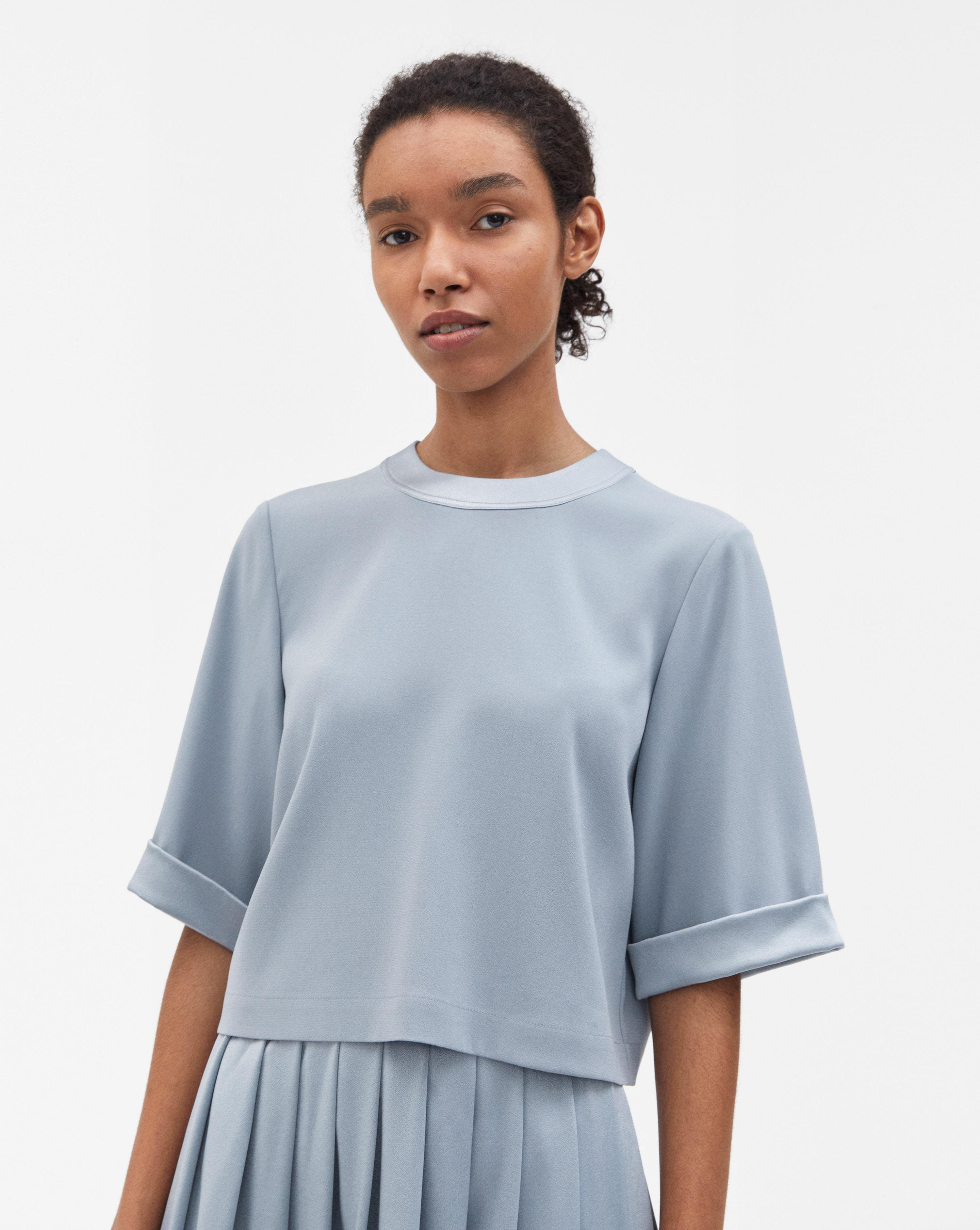 filippa k satin crepe top
