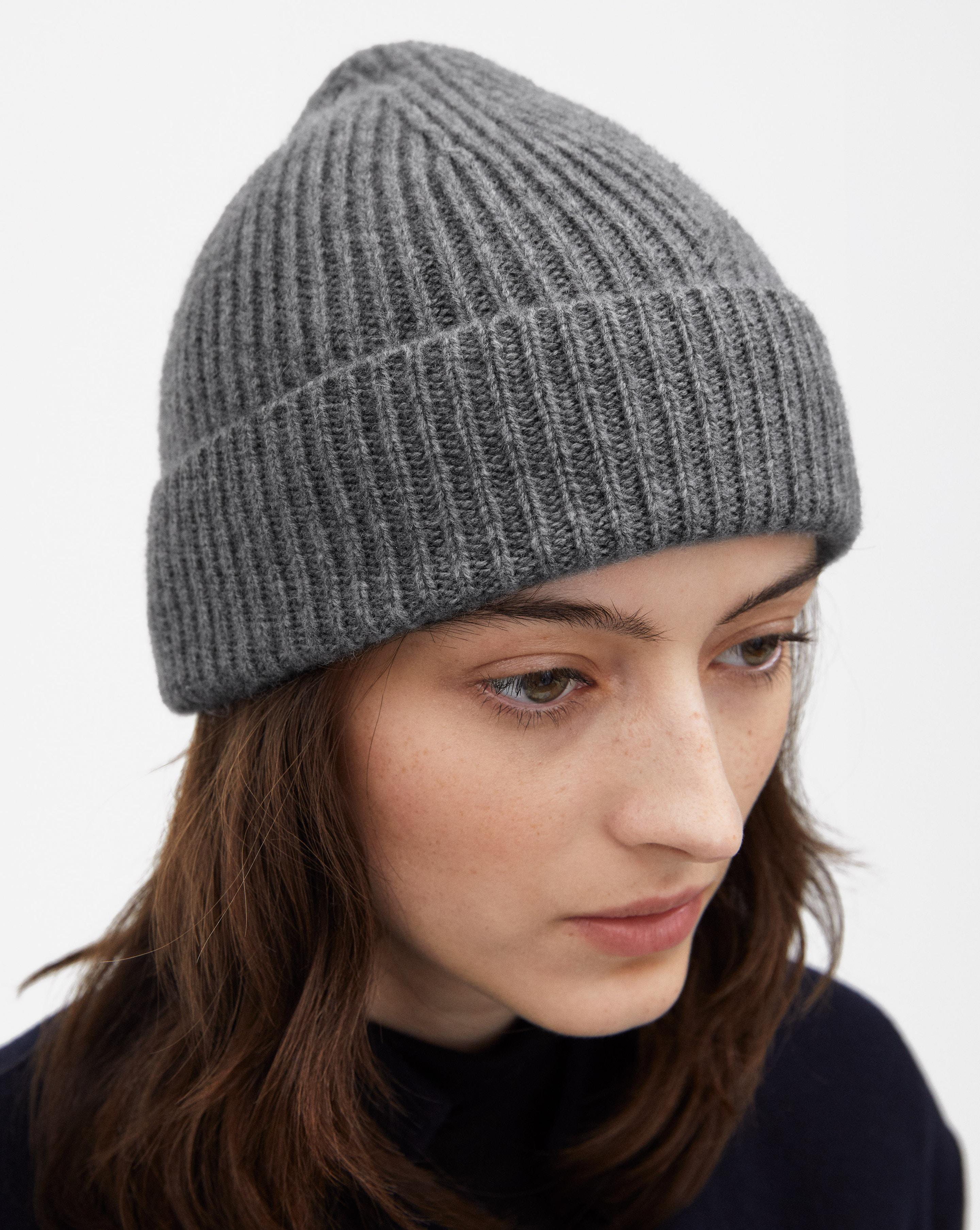 Filippa K Cashmere Hat Grey Melange in Gray | Lyst