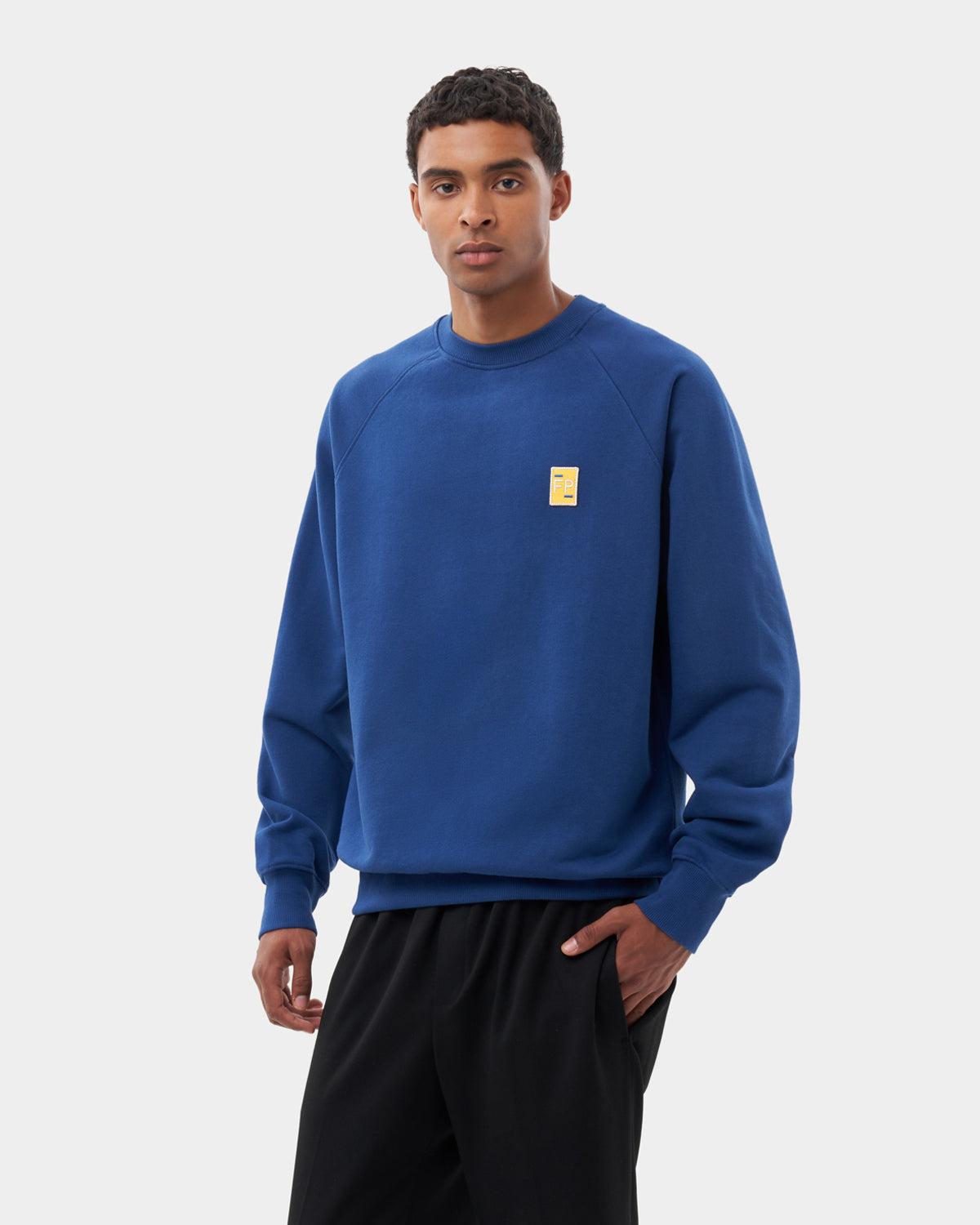 Filling Pieces Sweatshirt Lux Navy Peony in Blue for Men | Lyst