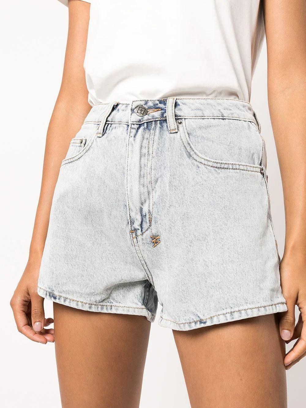 Ksubi High-waisted Denim Shorts in Blue 