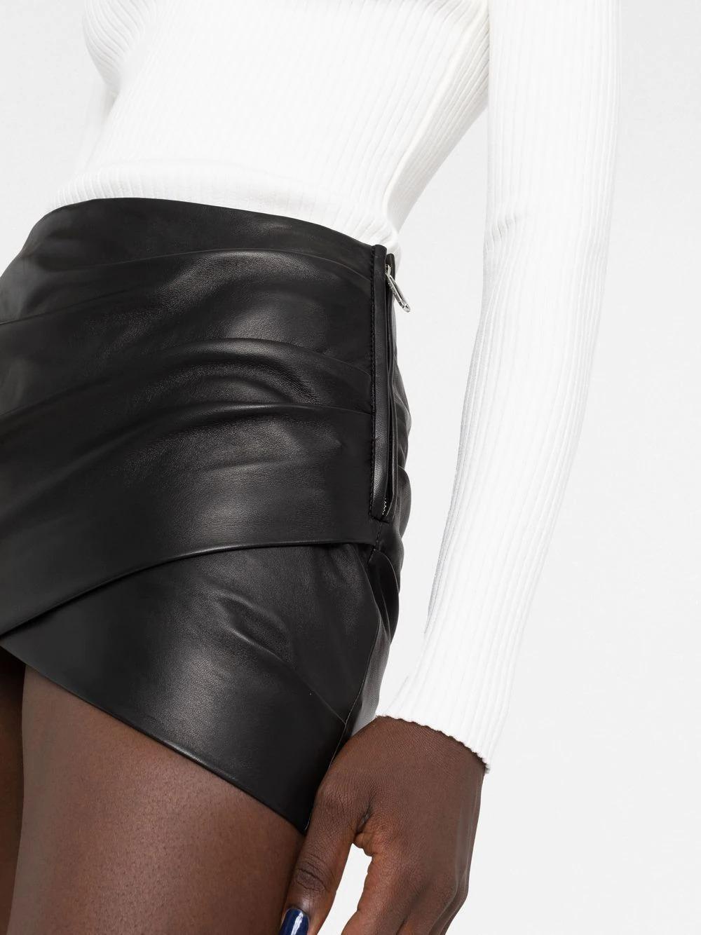 Womens Skirts Off-White c/o Virgil Abloh Skirts Save 2% Off-White c/o Virgil Abloh Handle-detail Leather Skirt in Black 