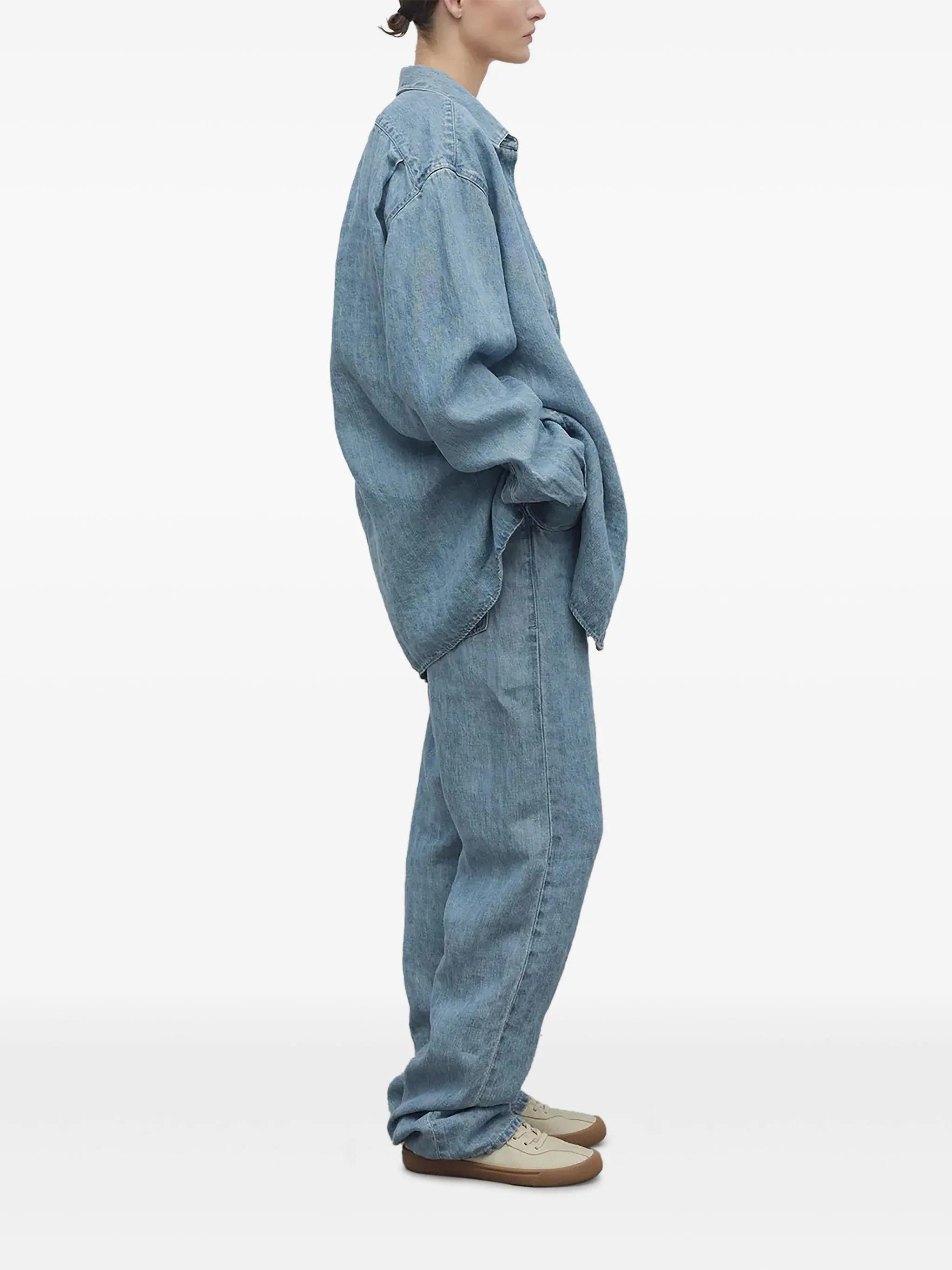 The Row Tarley Jean In Linen in Blue | Lyst UK