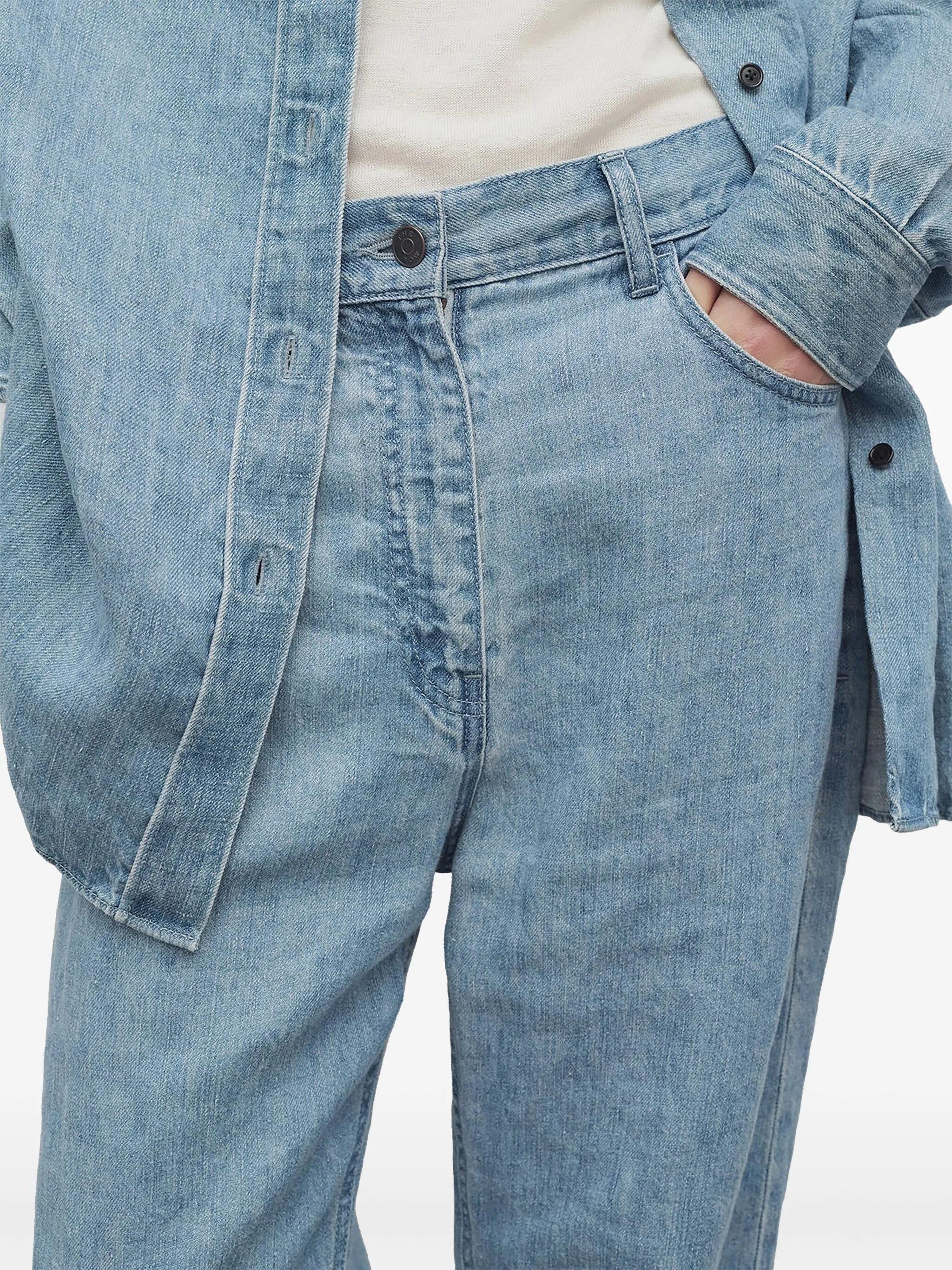The Row Tarley Jean In Linen in Blue | Lyst UK