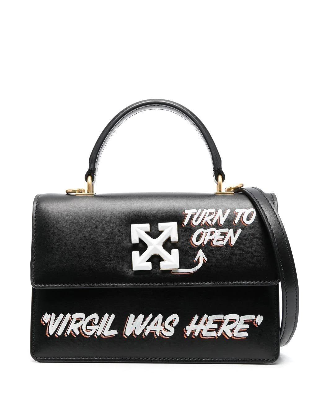 Off-White c/o Virgil Abloh Jitney 1.4 Vigin Was Here Tote Bag in