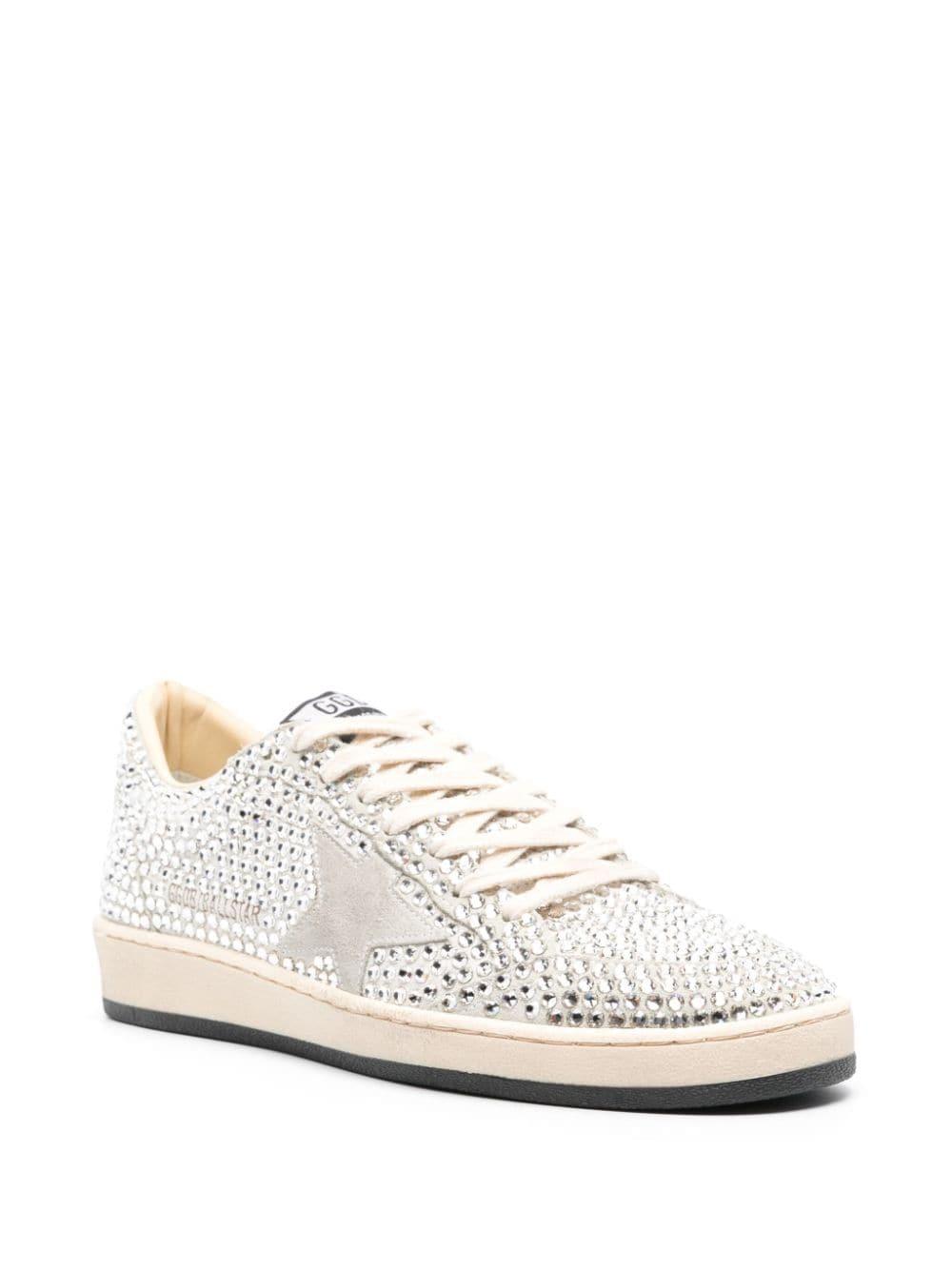 Golden Goose Ball Star Ltd With Swarovski Crystals And Gray Suede Star in  White | Lyst