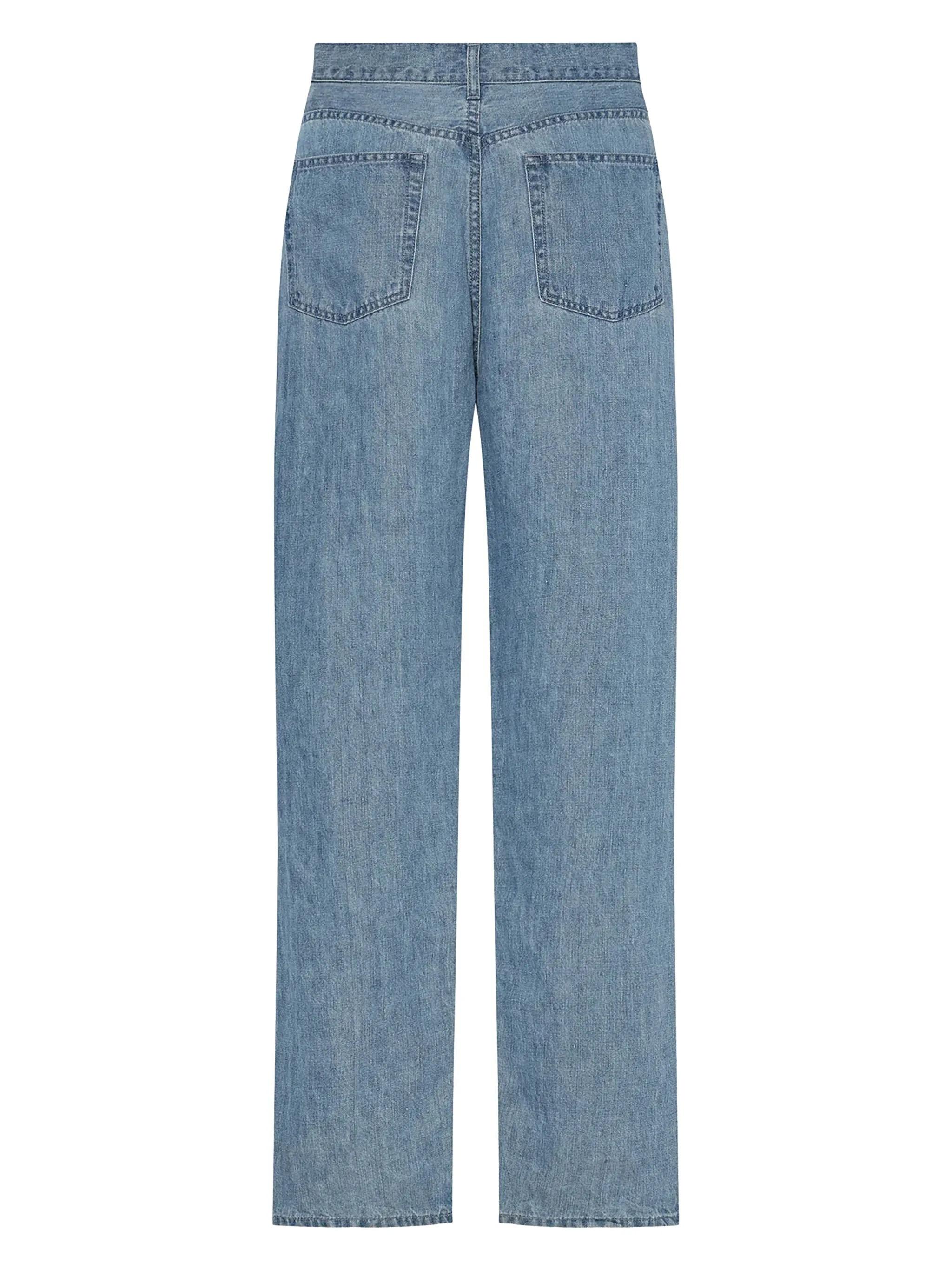 The Row Tarley Jean In Linen in Blue | Lyst UK