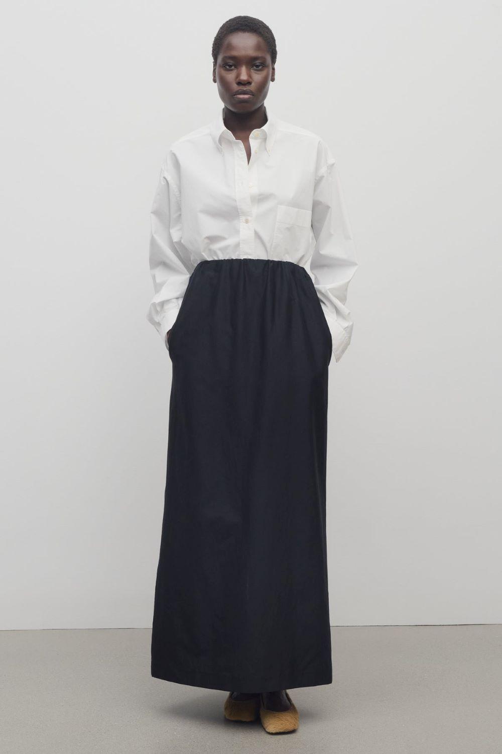 The Row Skirts - High-Waisted Skirts スカート THE ROW | ザ ロウ（ザ ロー)｜ROUX SKIRT/ダークチャコール の