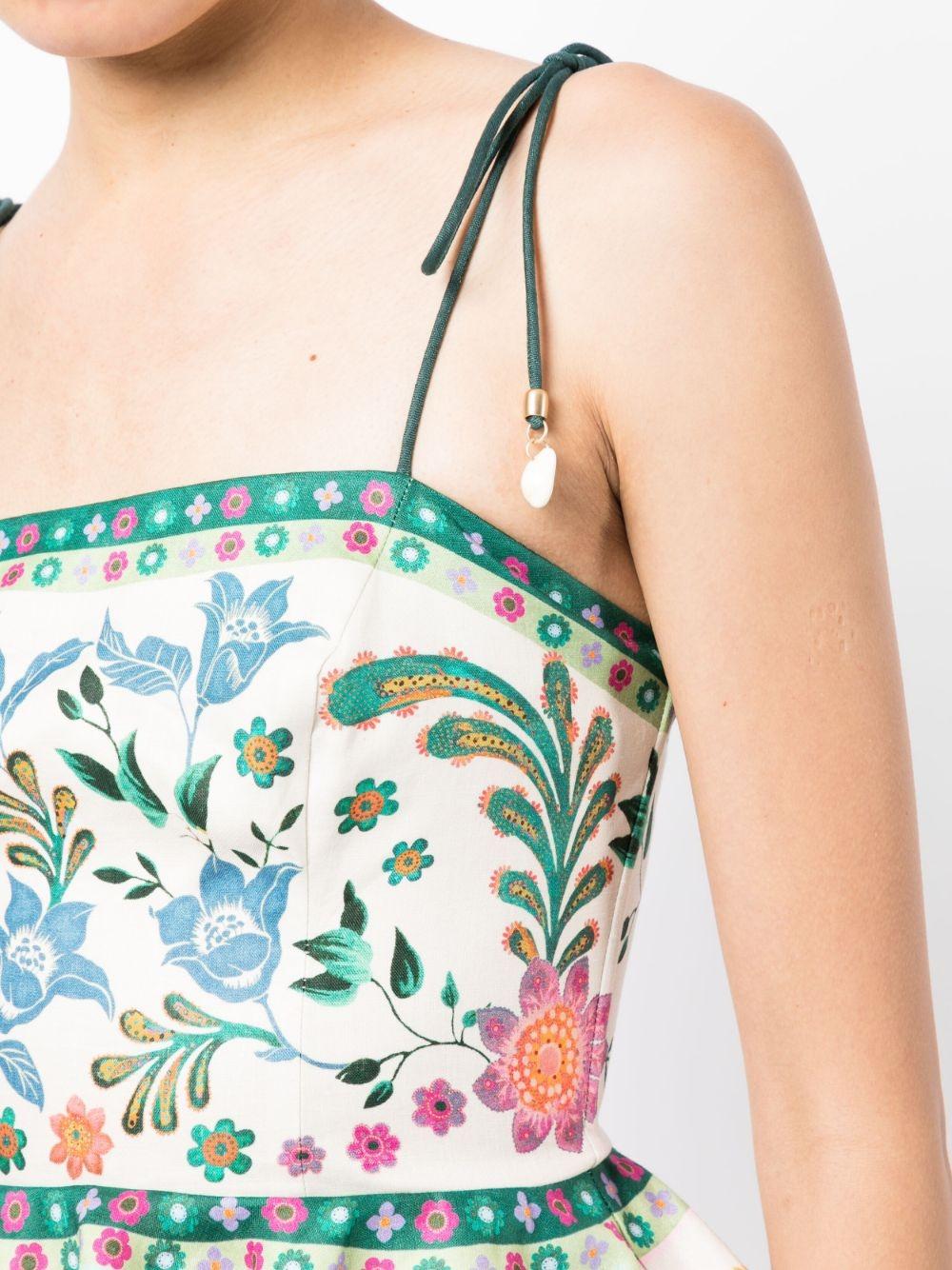 Zimmermann Ginger Floral-print Linen Top | Lyst UK