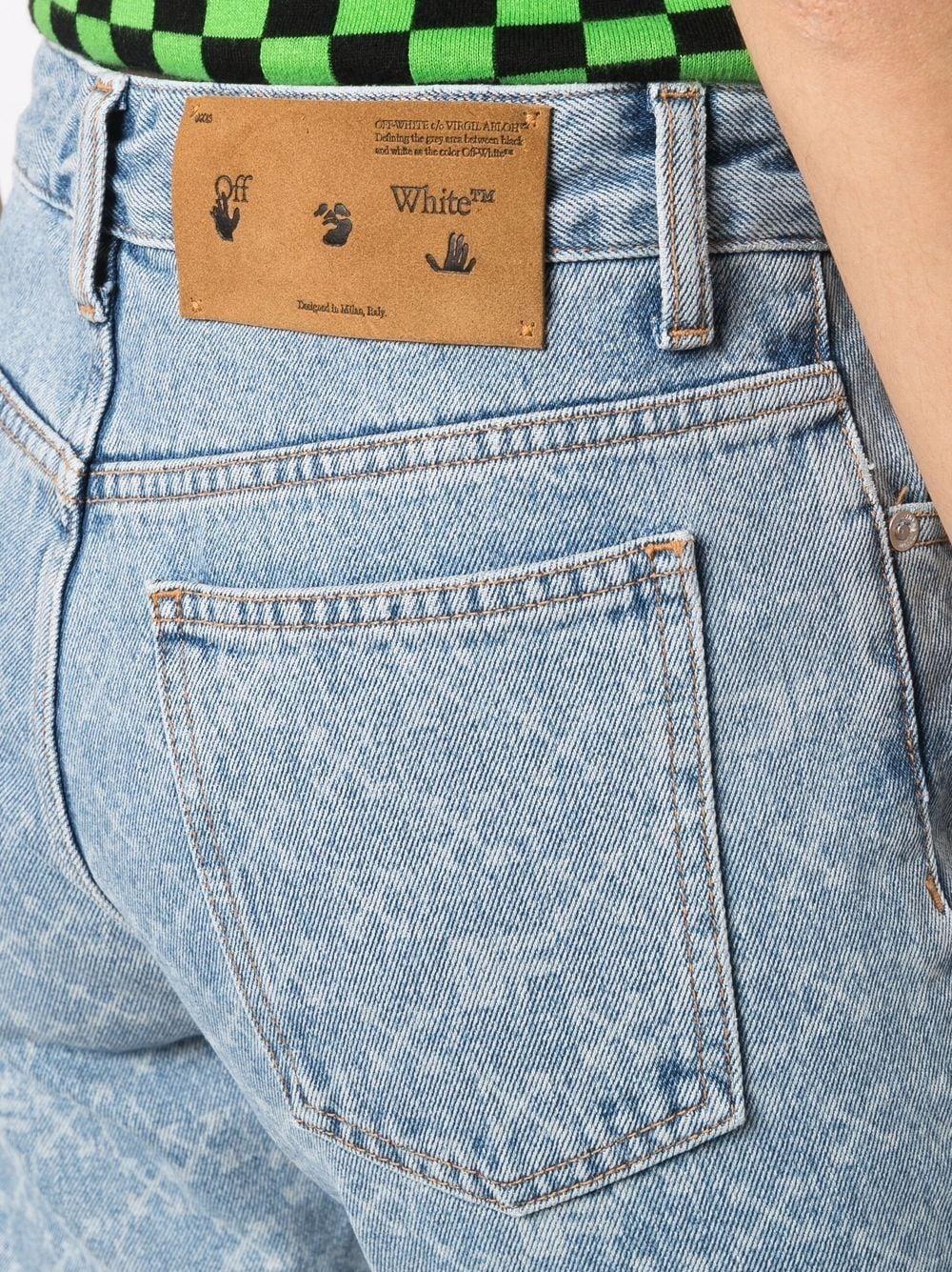 Off-White c/o Virgil Abloh Monogram-print Straight Leg Jeans in
