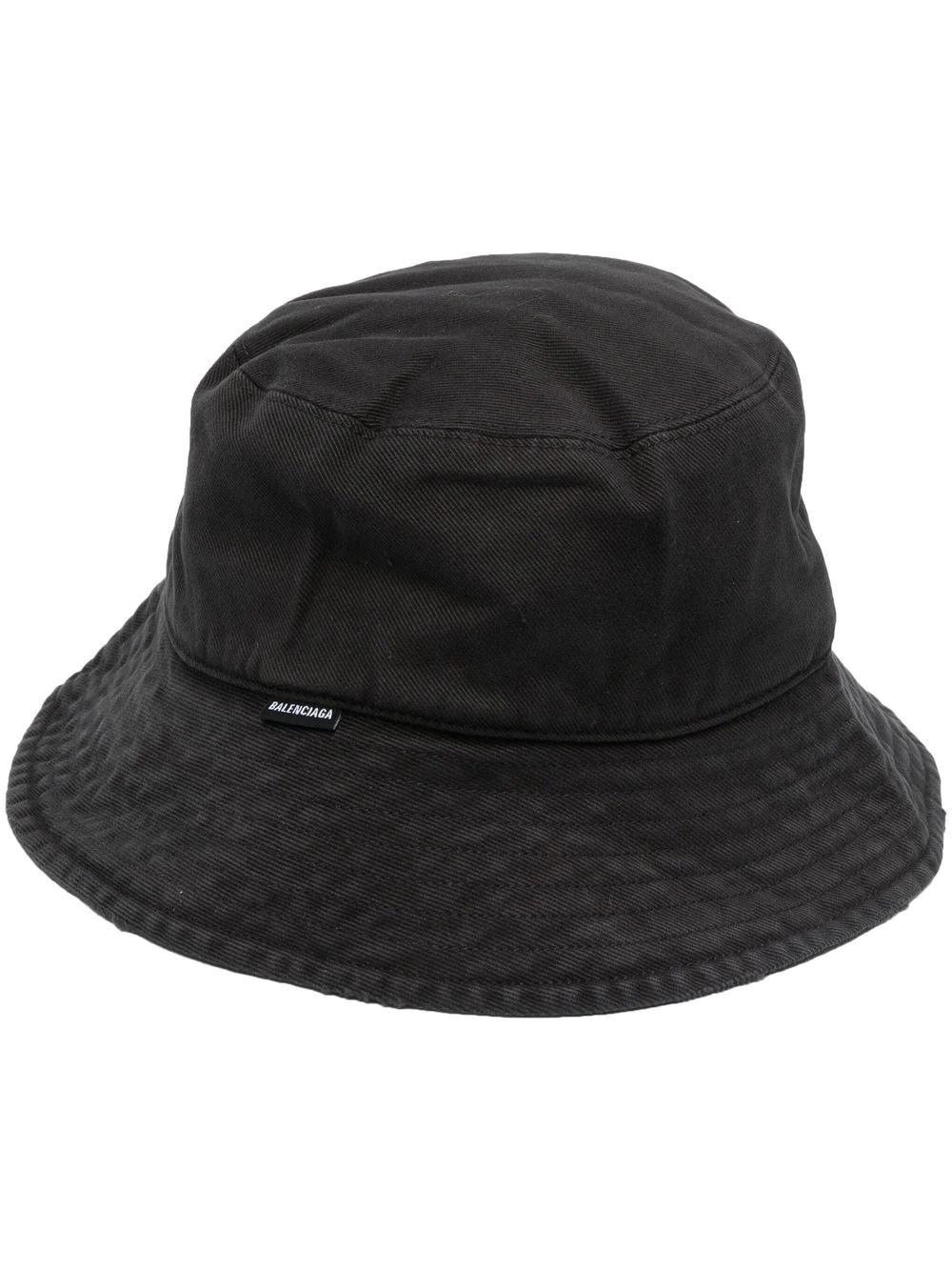 Balenciaga Cotton Bucket Hat in Black for Men | Lyst