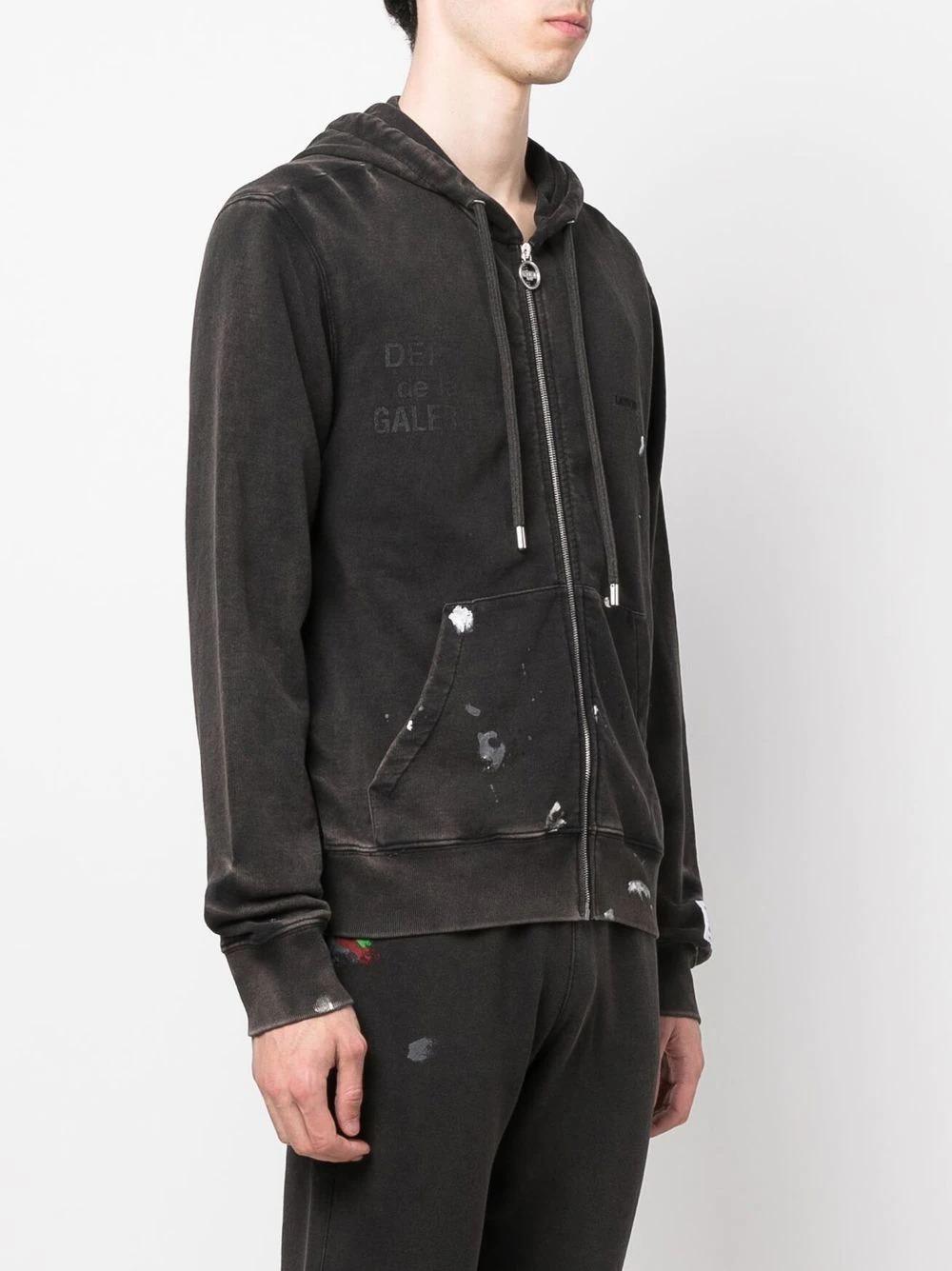 Lanvin Gallery Dept. X Zip-up Hoodie in Black | Lyst