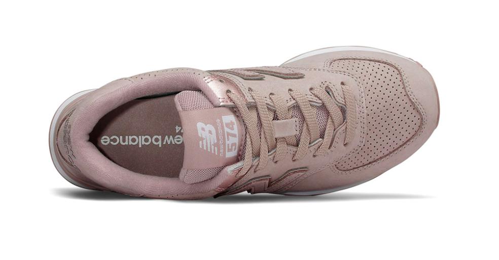 NEW BALANCE WOMENS (WL574NBM) (Pink Au Lait Rose Champagne) Nubuck Wmns 6.5 10 NEW BALANCE WOMENS (WL574NBM) (Pink Au Lait Rose Champagne) Nubuck Wmns 6.5 10