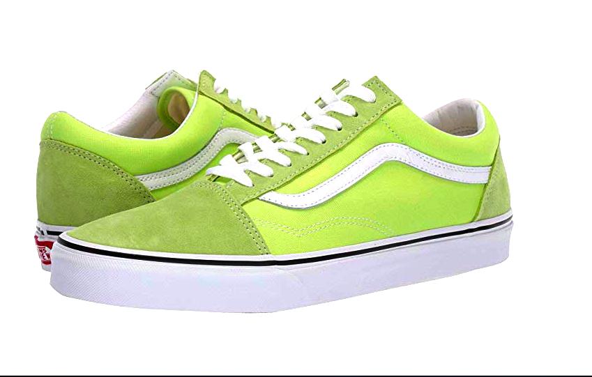 vans old skool lime green