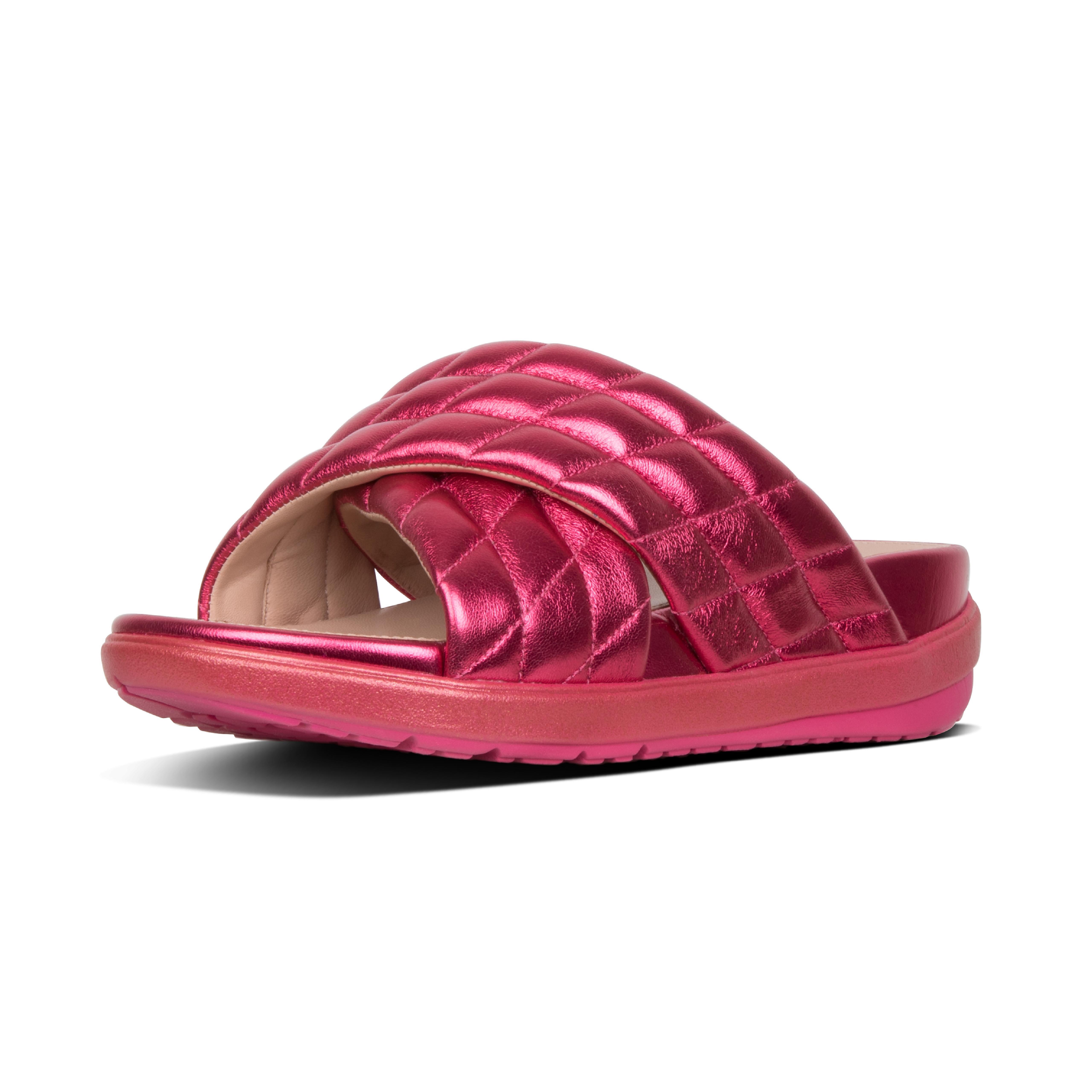 Fitflop Leather Loosh Luxe in Hot Pink (Pink) - Lyst