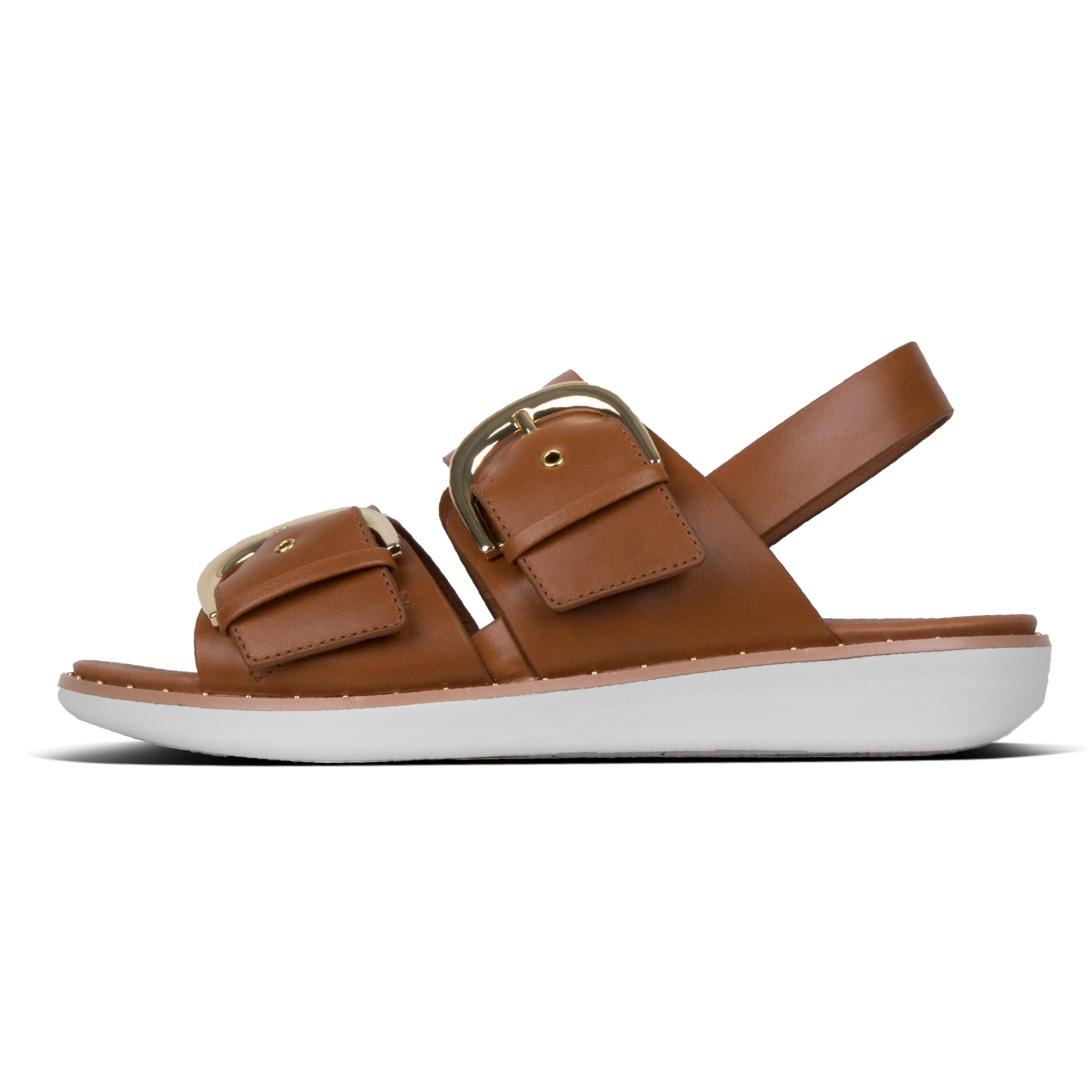 Fitflop Leather Buckleup in Light Tan (Brown) - Lyst