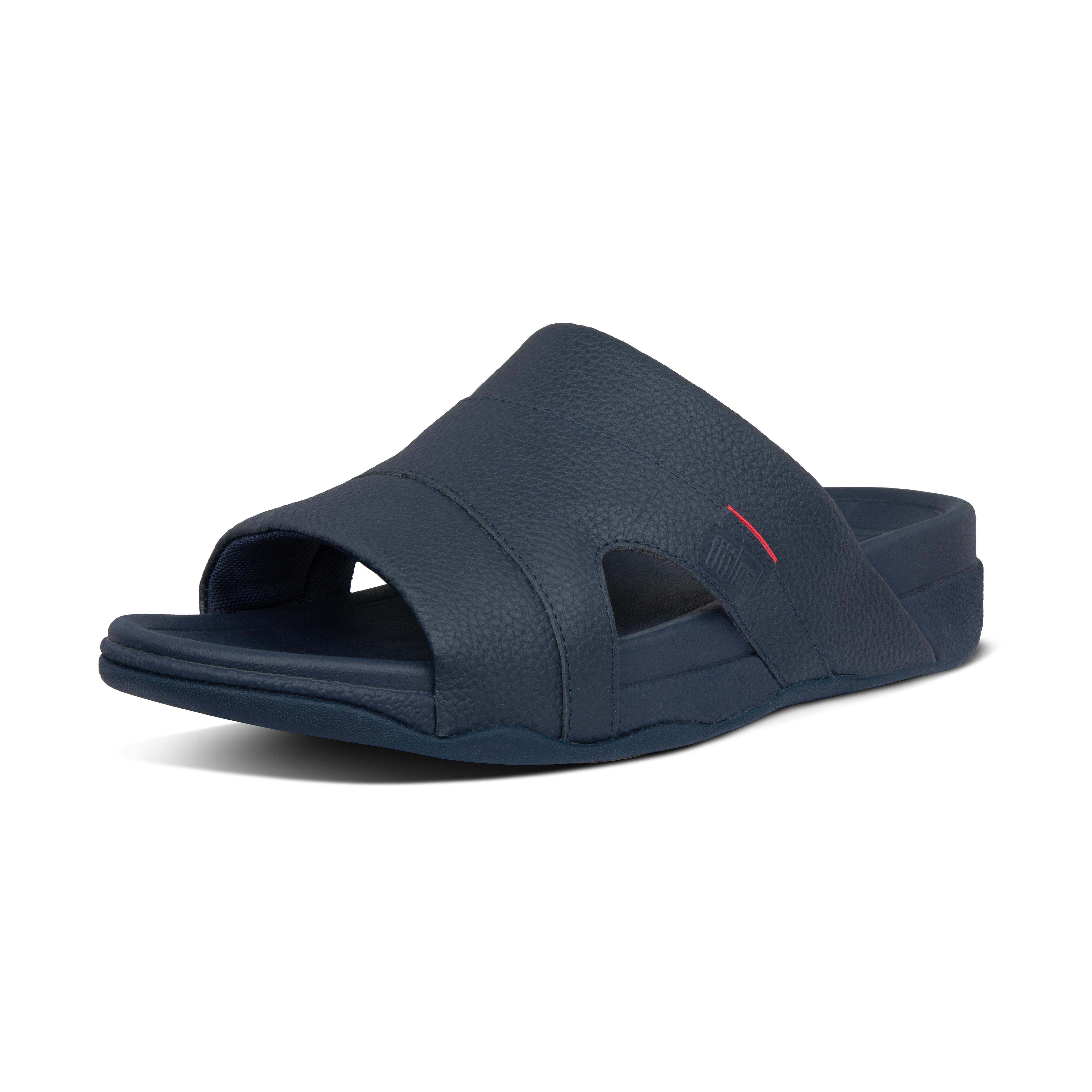 Fitflop Leather Freeway in Midnight Navy (Blue) for Men | Lyst