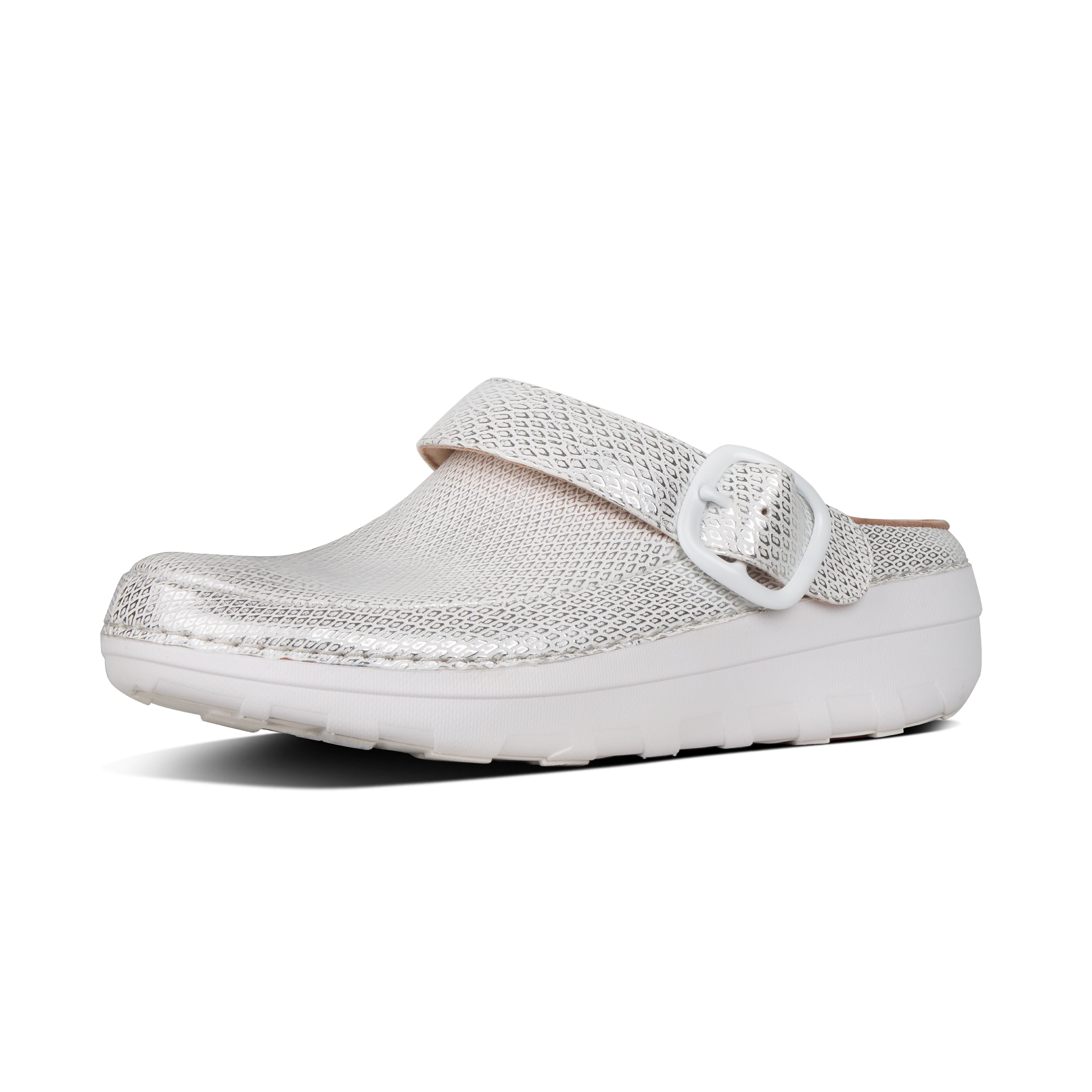 fitflop white leather trainers