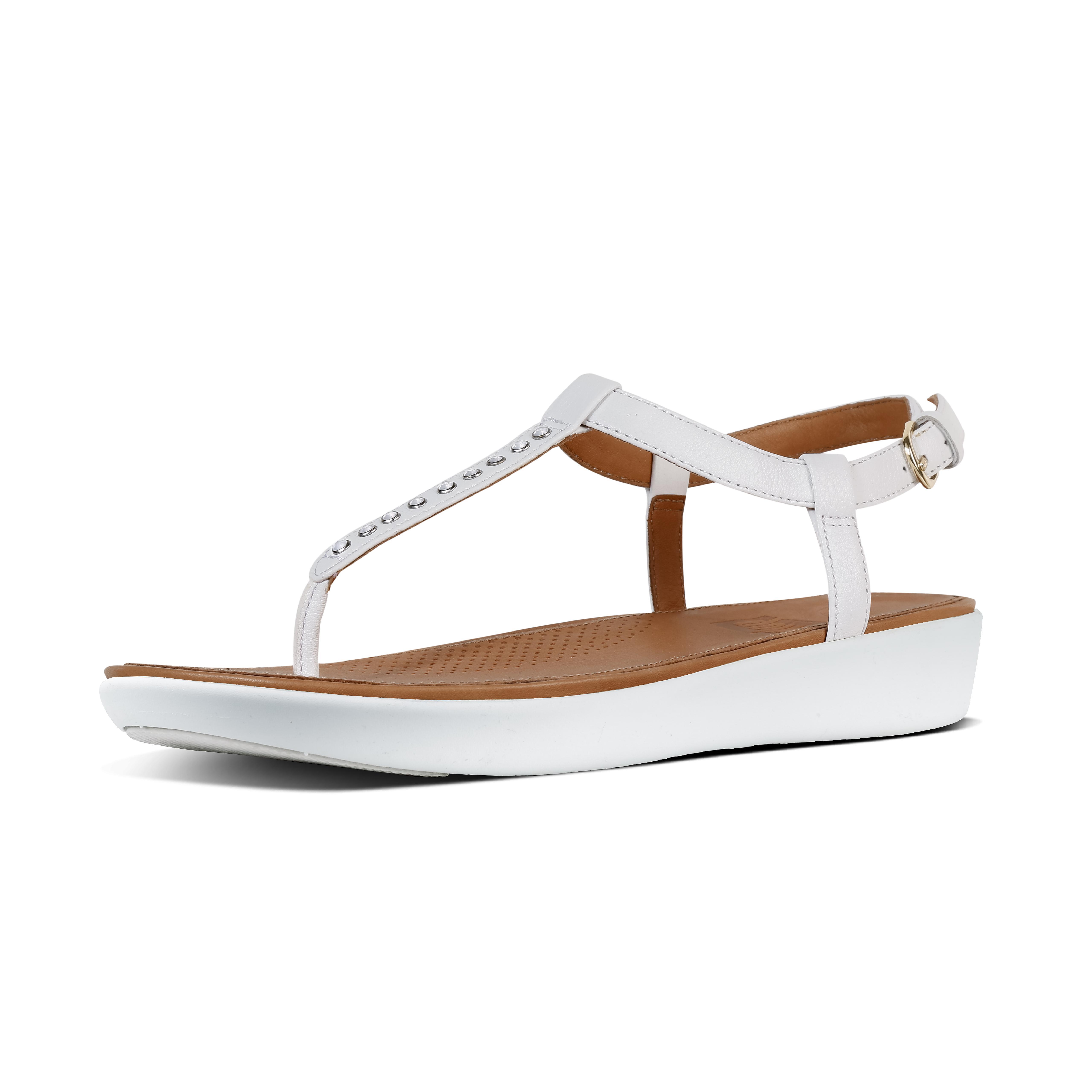 Fitflop Tia Toe Sandals Brown Dressinn | escapeauthority.com